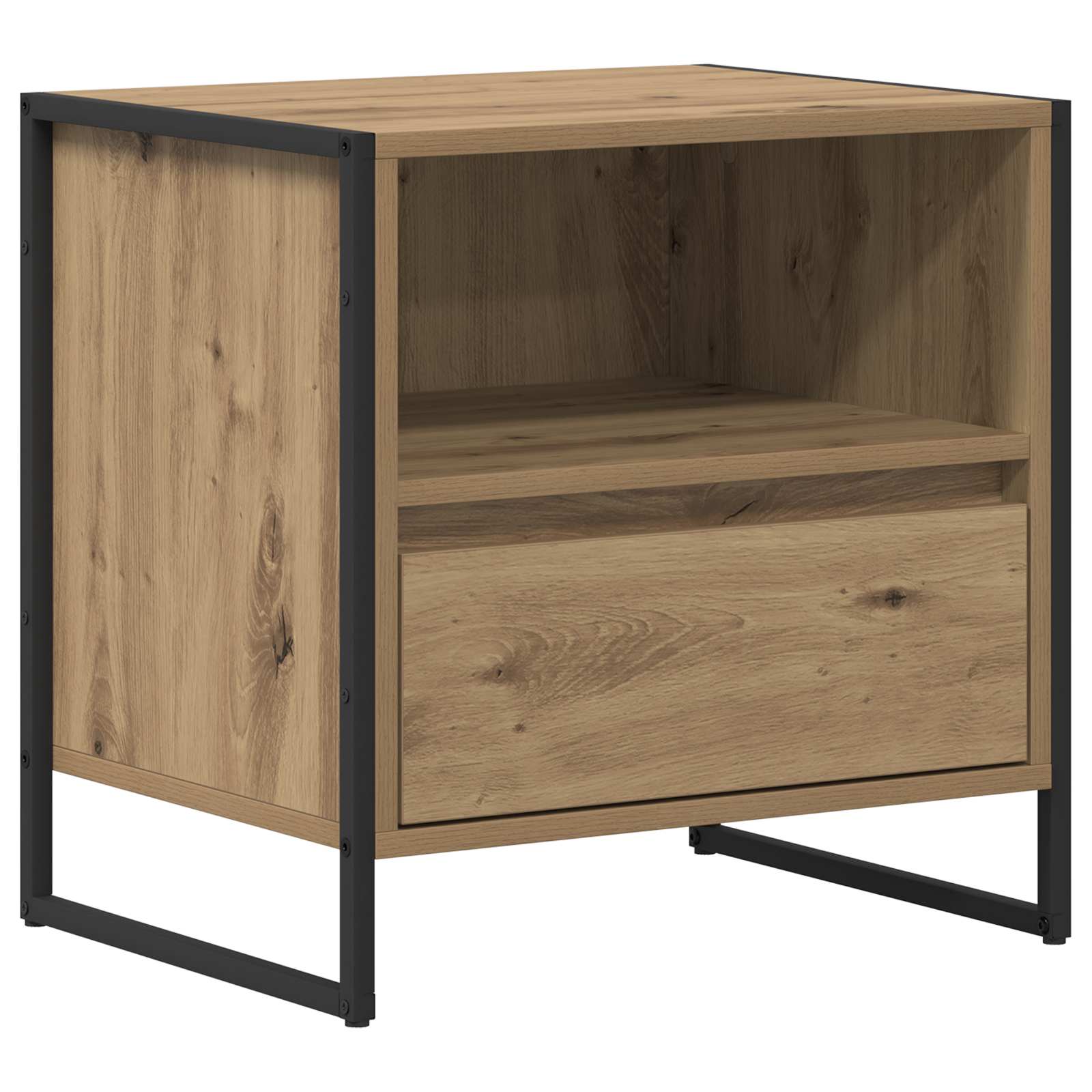 Noptiera 2 pcs Stejar artizanal 50 x 39,5 x 50 cm Lemn compozit — imaginea 5