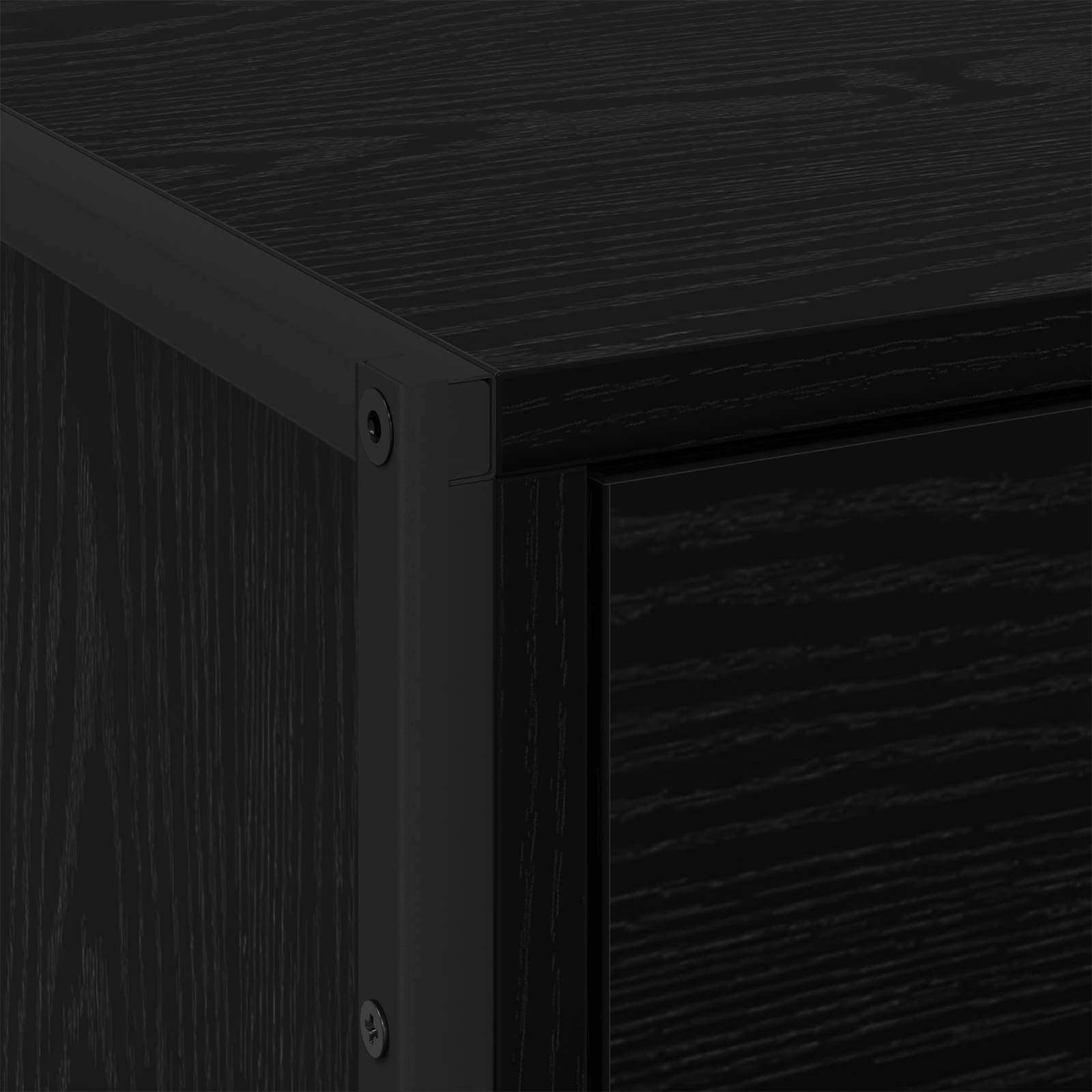 Noptiera 2 pcs Stejar Negru 50 x 39.5 x 50 cm Lemn compozit — imaginea 9