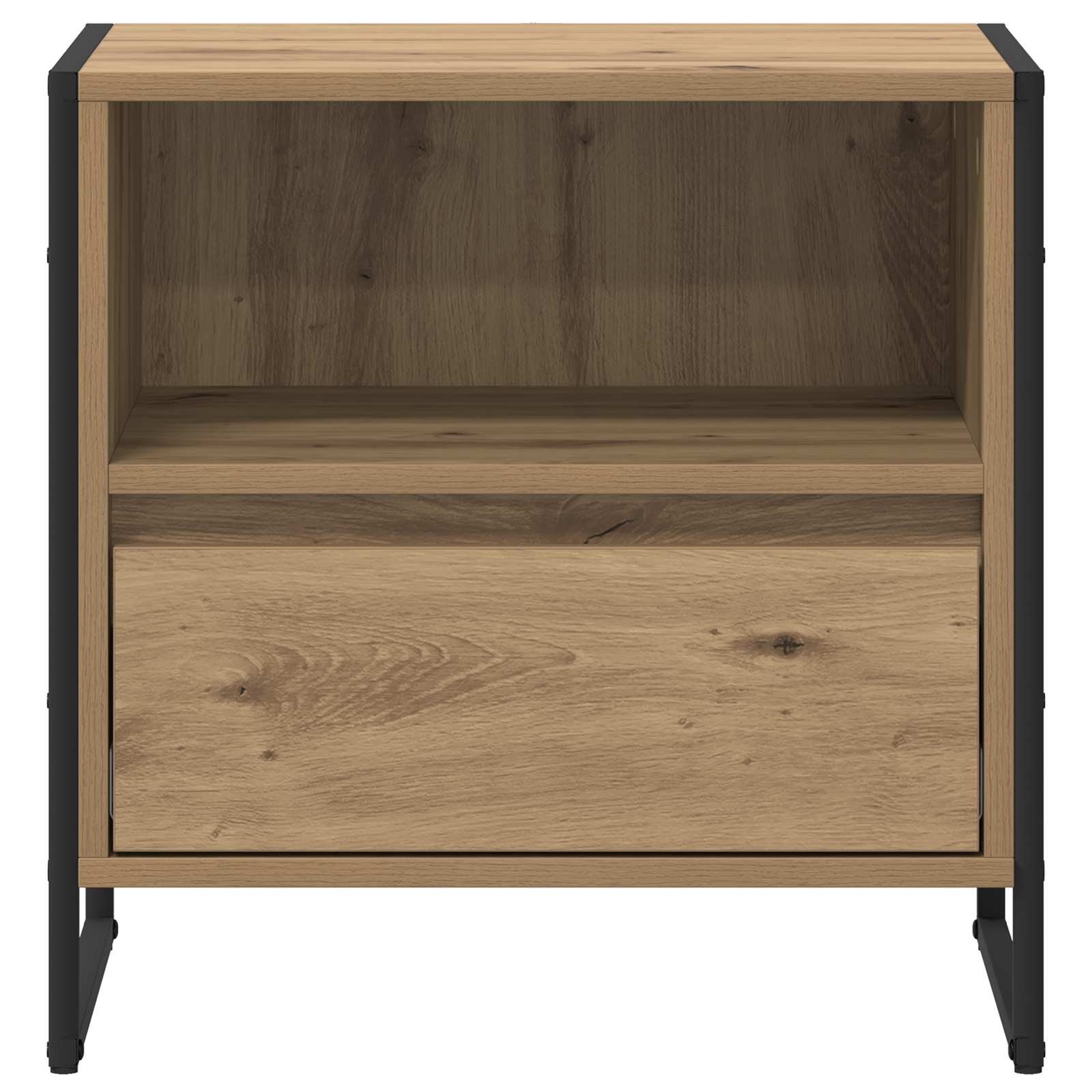 Noptiera 2 pcs Stejar artizanal 50 x 39,5 x 50 cm Lemn compozit — imaginea 6