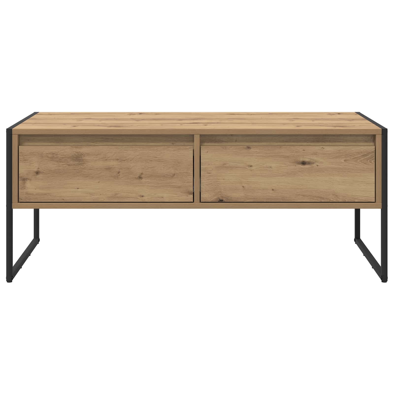 Masa de cafea Stejar artizanal 100 x 46 x 40 cm Lemn compozit — imaginea 6