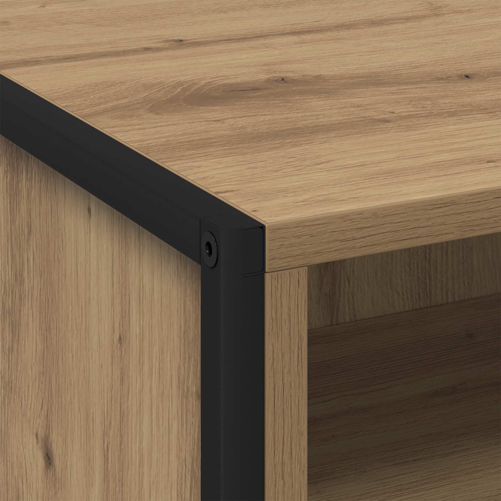 Noptiera 2 pcs Stejar artizanal 50 x 39,5 x 50 cm Lemn compozit — imaginea 9