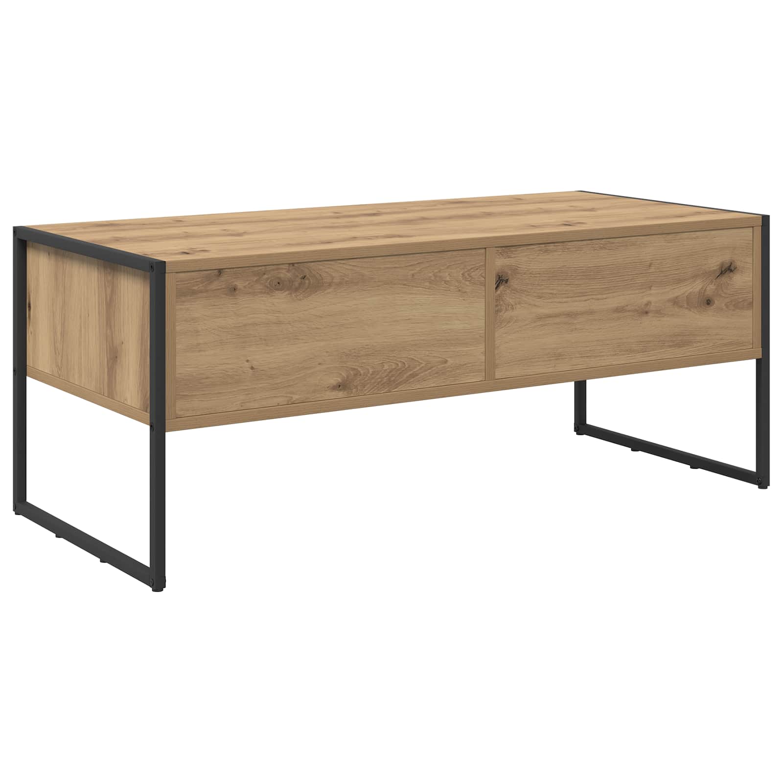 Masa de cafea Stejar artizanal 100 x 46 x 40 cm Lemn compozit — imaginea 8