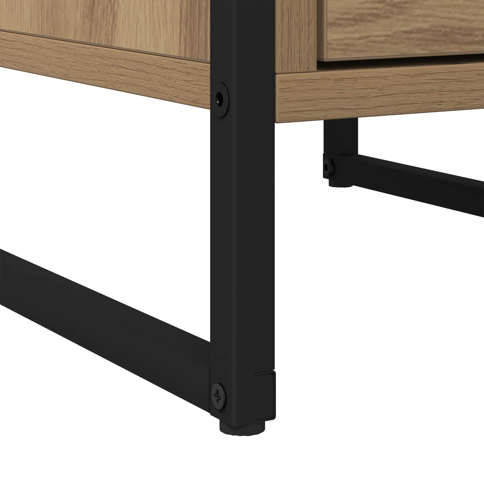 Noptiera 2 pcs Stejar artizanal 39,5 x 30 x 50 cm Lemn compozit — imaginea 11