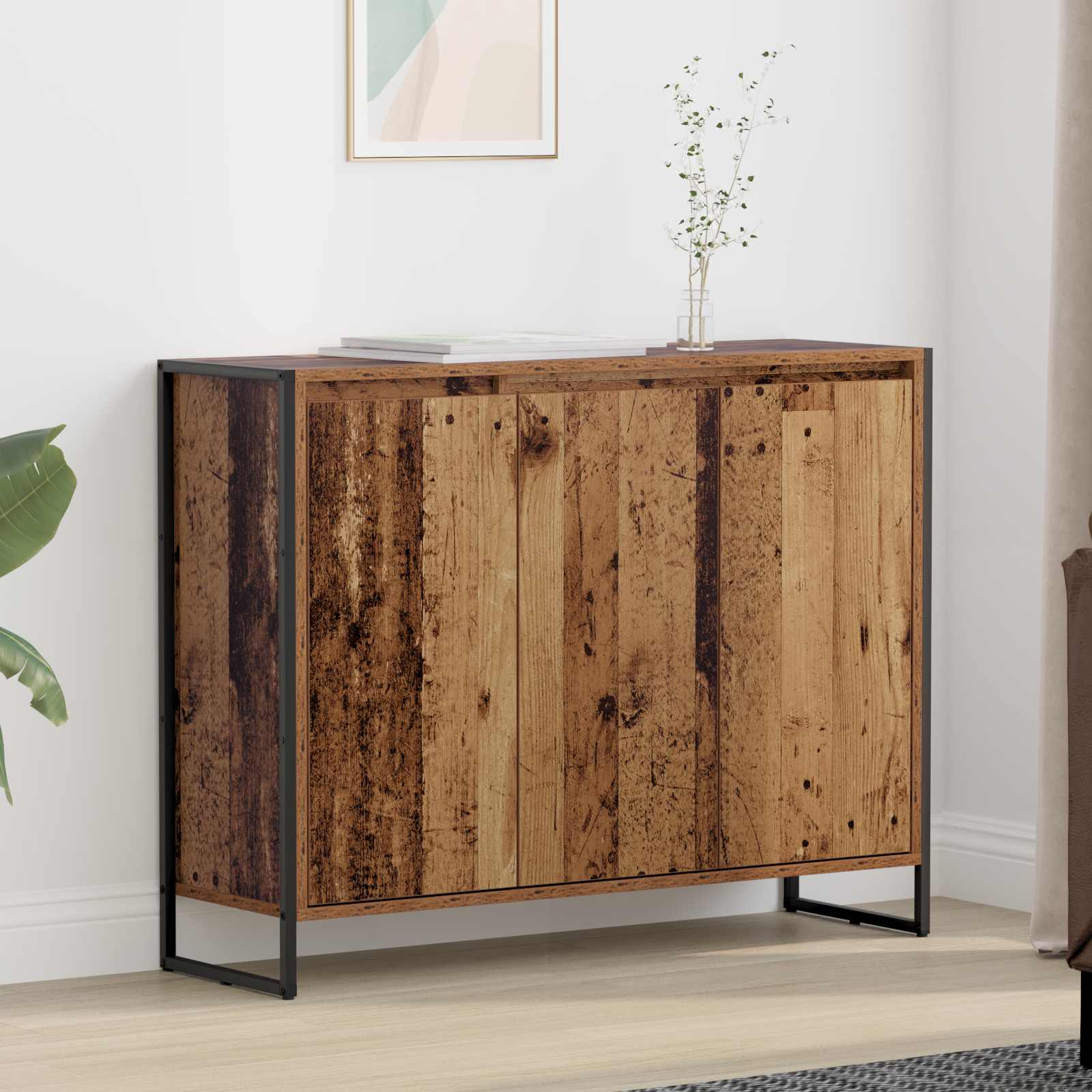 Dulap lateral Lemn Vechi 96,5 x 30 x 75 cm Lemn compozit — imaginea 2