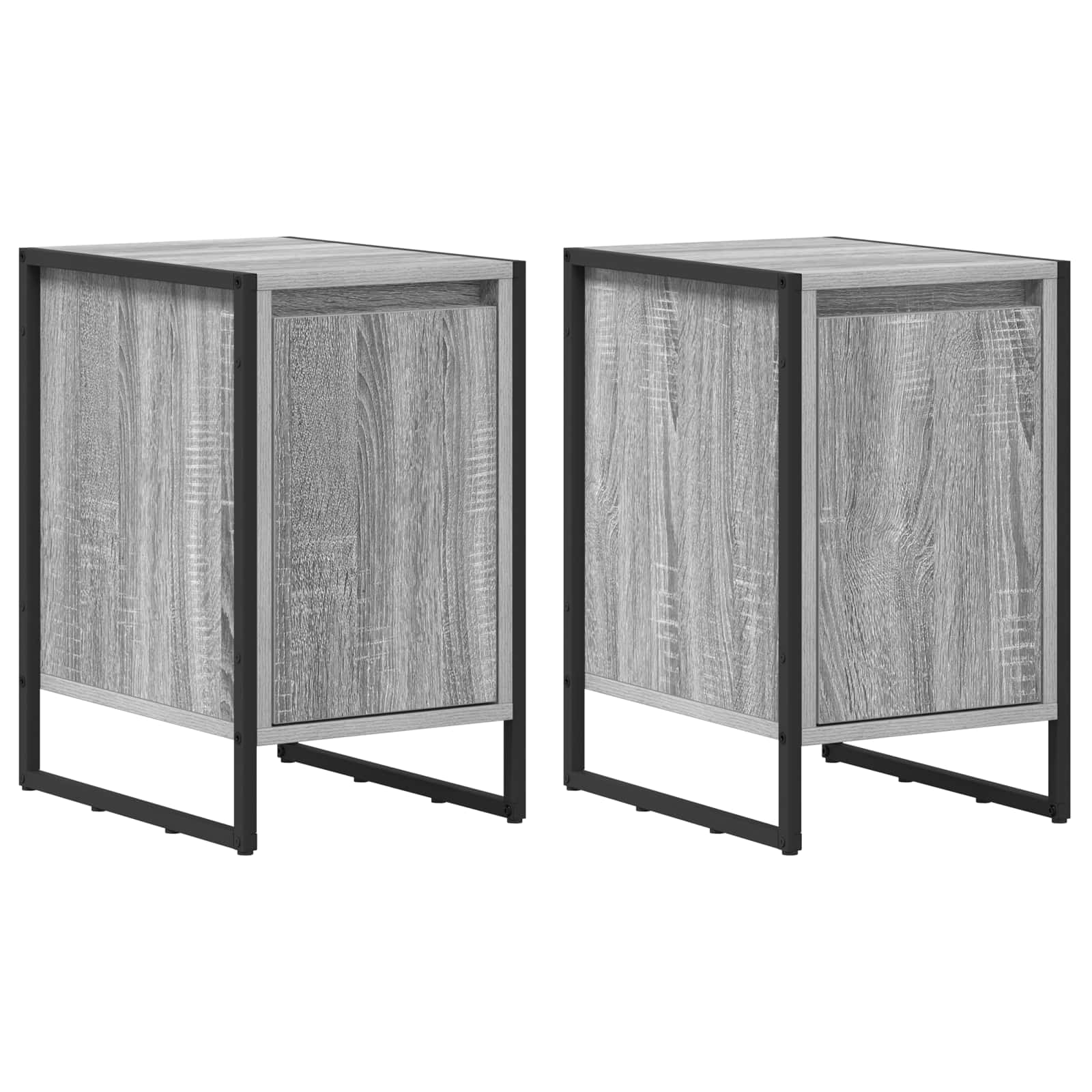 Noptiera 2 pcs Gri Sonoma 39,5 x 30 x 50 cm Lemn compozit