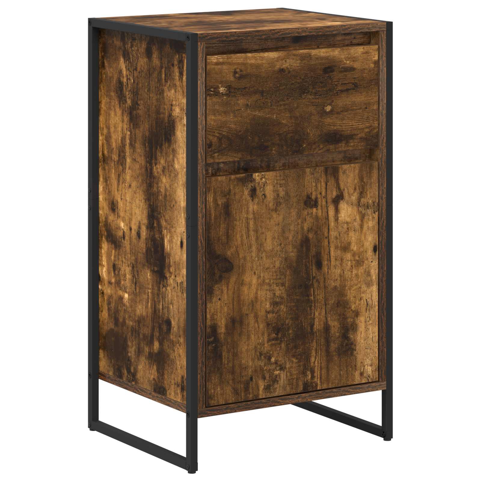 Bufet cu sertar Stejar fumuriu 81 x 36 x 150.5 cm Lemn compozit