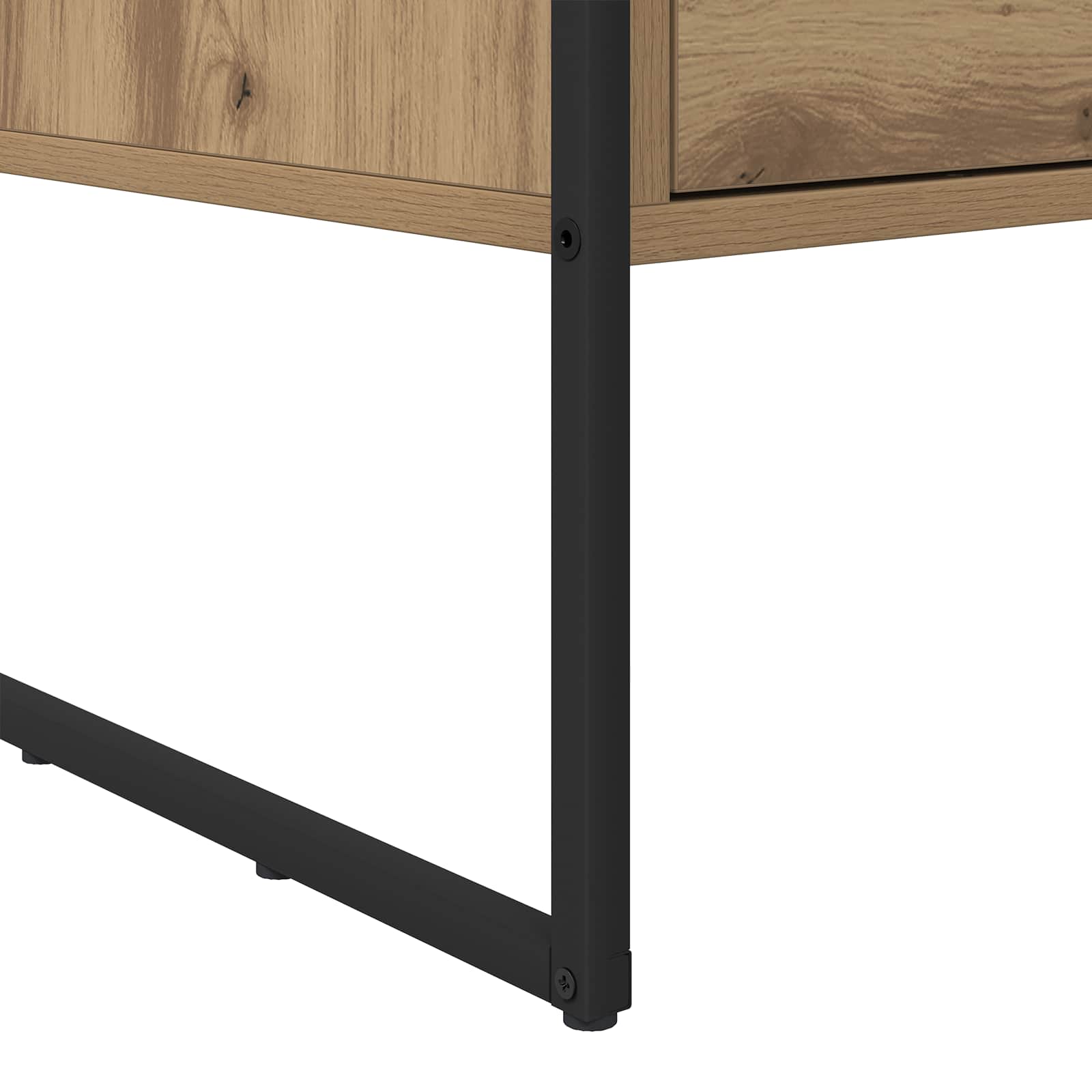 Masa de cafea Stejar artizanal 100 x 46 x 40 cm Lemn compozit — imaginea 10