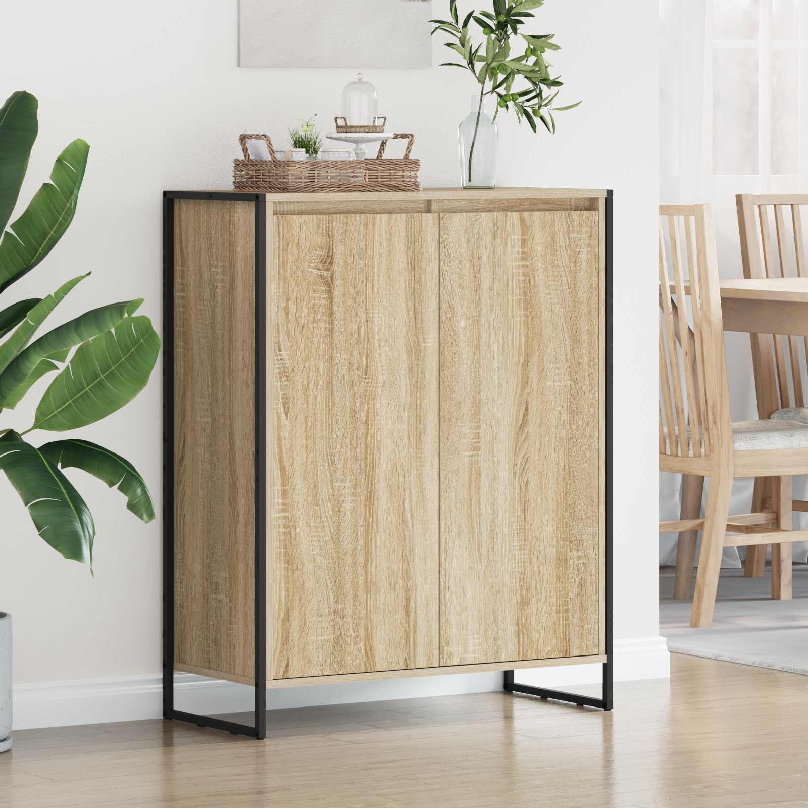 Dulap pentru pantofi Sonoma 79 x 36 x 100 cm Lemn compozit — imaginea 4