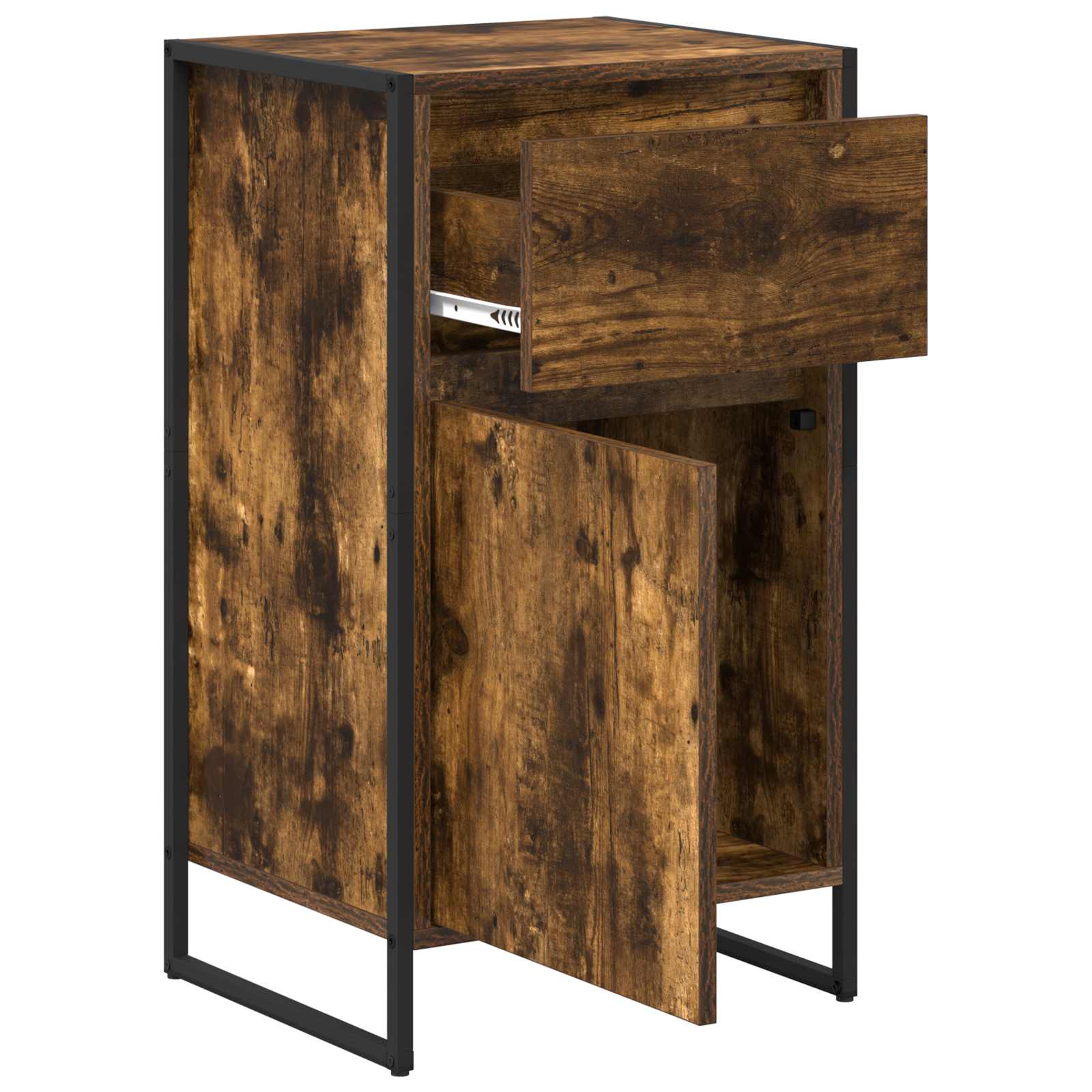 Bufet cu sertar Stejar fumuriu 81 x 36 x 150.5 cm Lemn compozit — imaginea 5