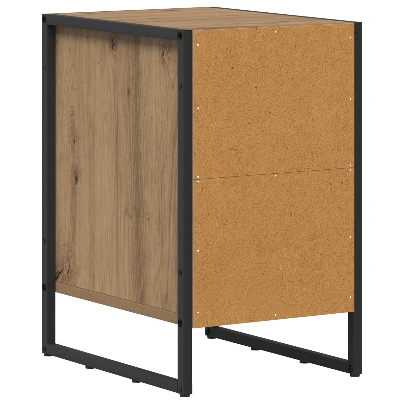 Noptiera Stejar artizanal 39,5 x 30 x 50 cm Lemn compozit — imaginea 8