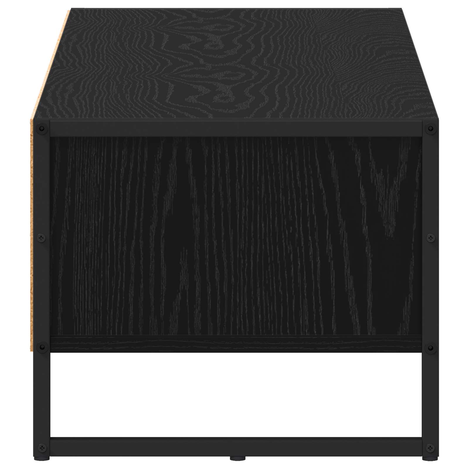 Cabinet TV Stejar Negru 100 x 36.5 x 30.5 cm Lemn compozit — imaginea 7