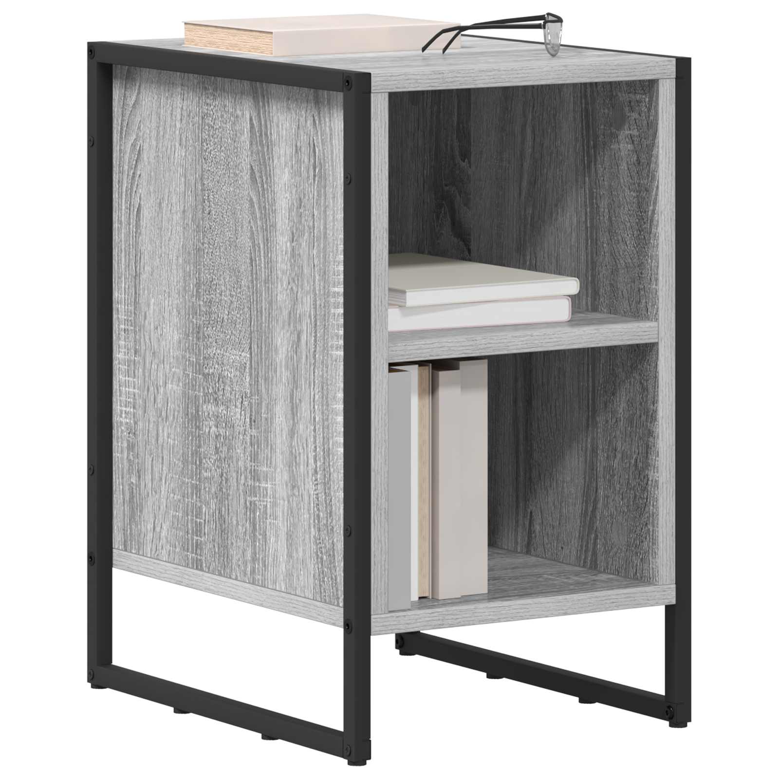 Noptiera Gri Sonoma 39.5 x 30 x 50 cm Lemn compozit — imaginea 3
