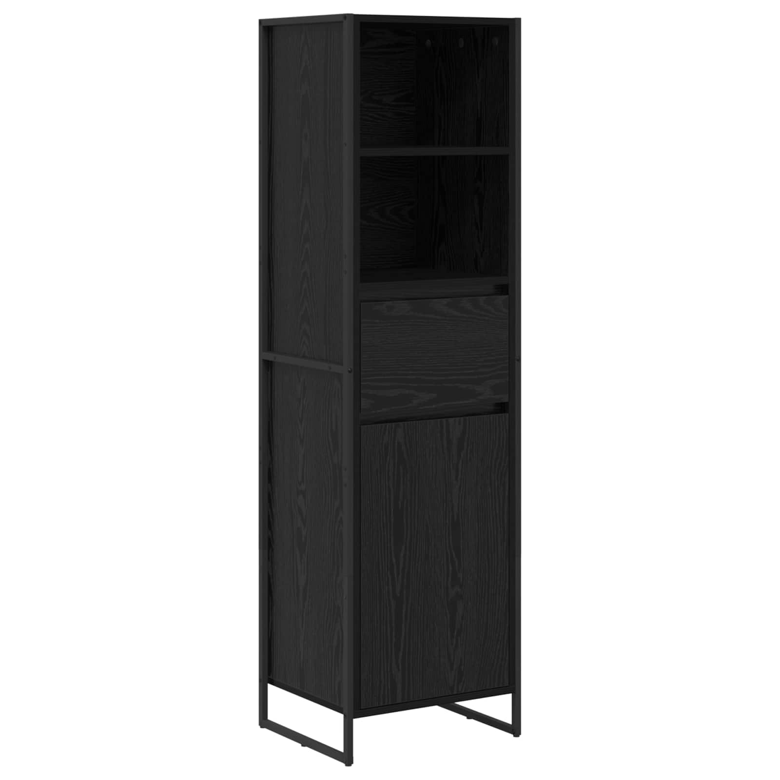 Dulap pentru carti cu sertar Stejar Negru 43 x 36 x 150.5 cm