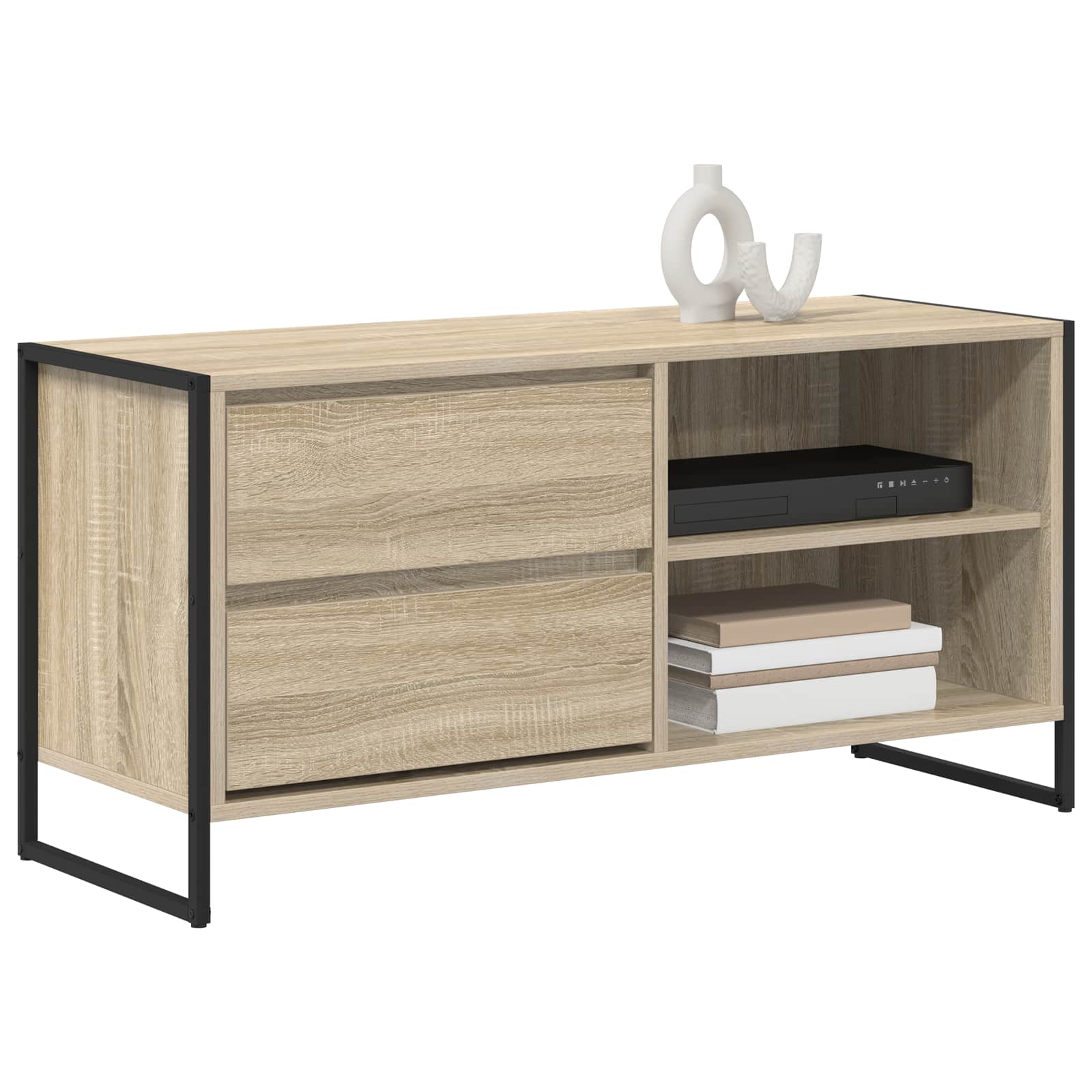 Cabinet TV cu sertar Sonoma 100 x 36 x 49,5 cm Lemn compozit — imaginea 3