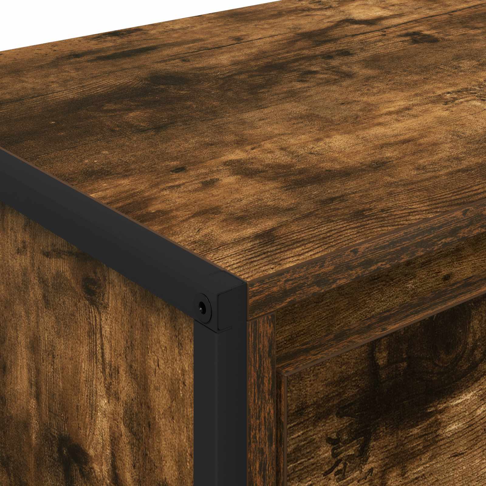 Cabinet TV Stejar fumuriu 100 x 36 x 49,5 cm Lemn compozit — imaginea 10