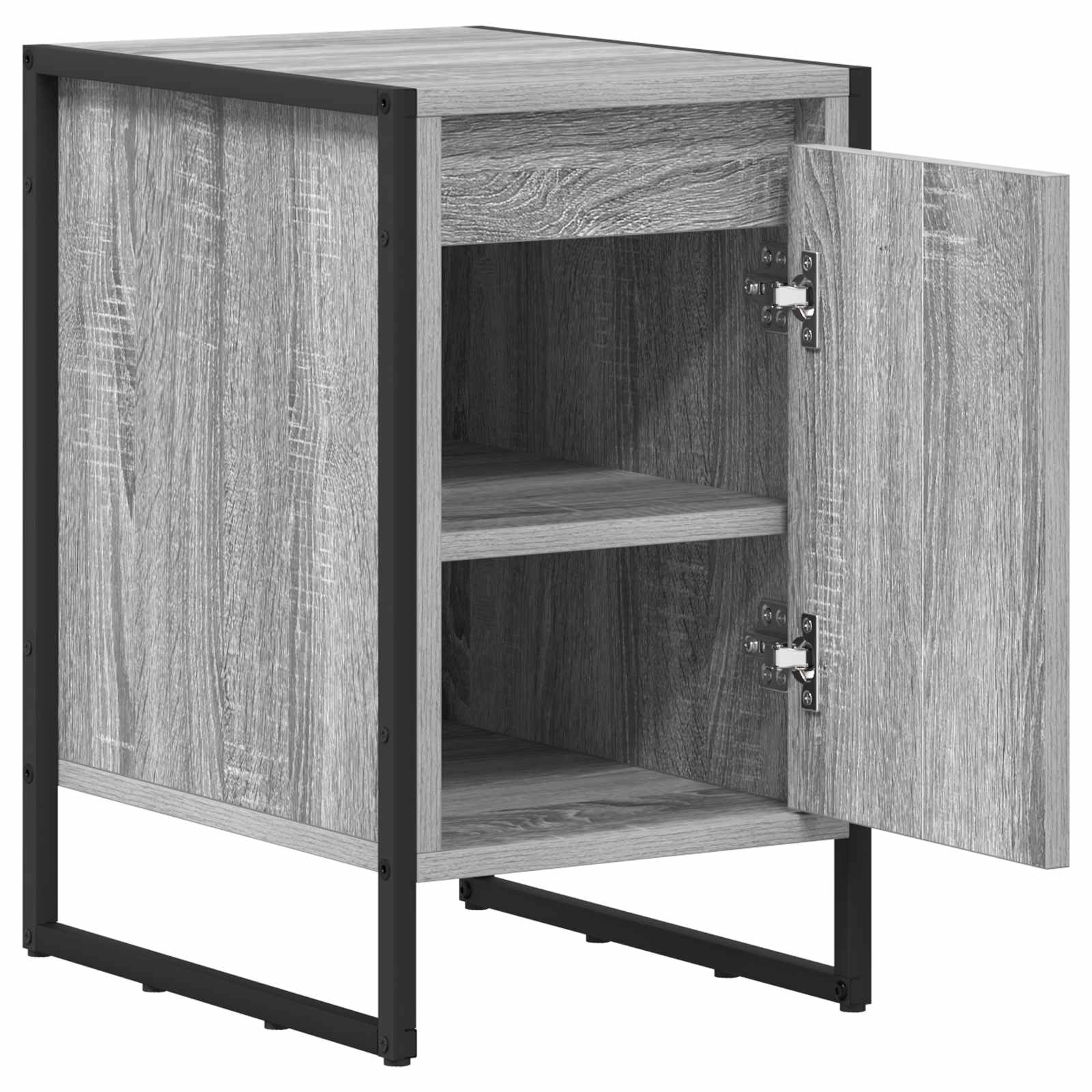 Noptiera Gri Sonoma 39,5 x 30 x 50 cm Lemn compozit — imaginea 5
