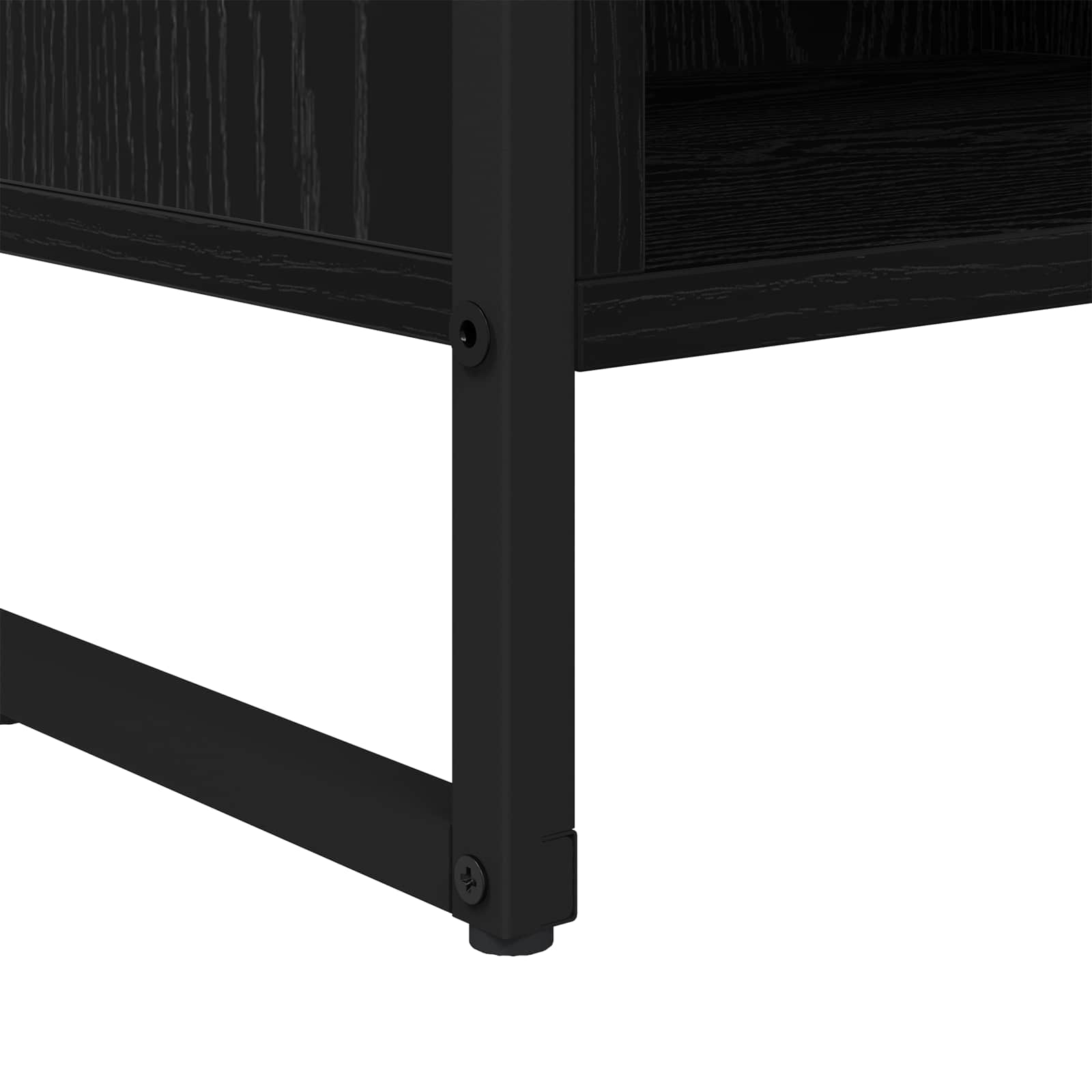 Cabinet TV Stejar Negru 100 x 36.5 x 30.5 cm Lemn compozit — imaginea 10