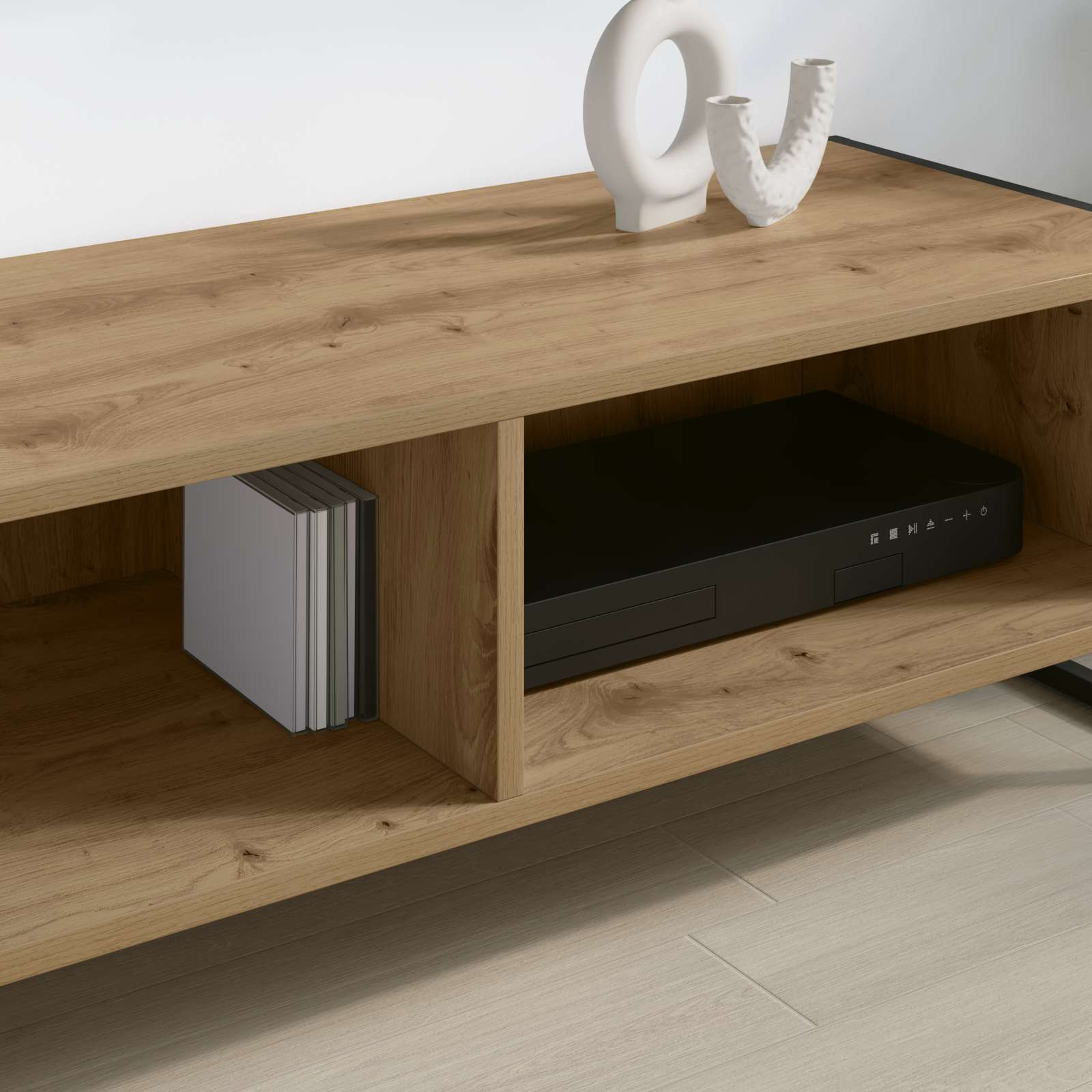 Cabinet TV Stejar artizanal 100 x 36.5 x 30.5 cm Lemn compozit — imaginea 4