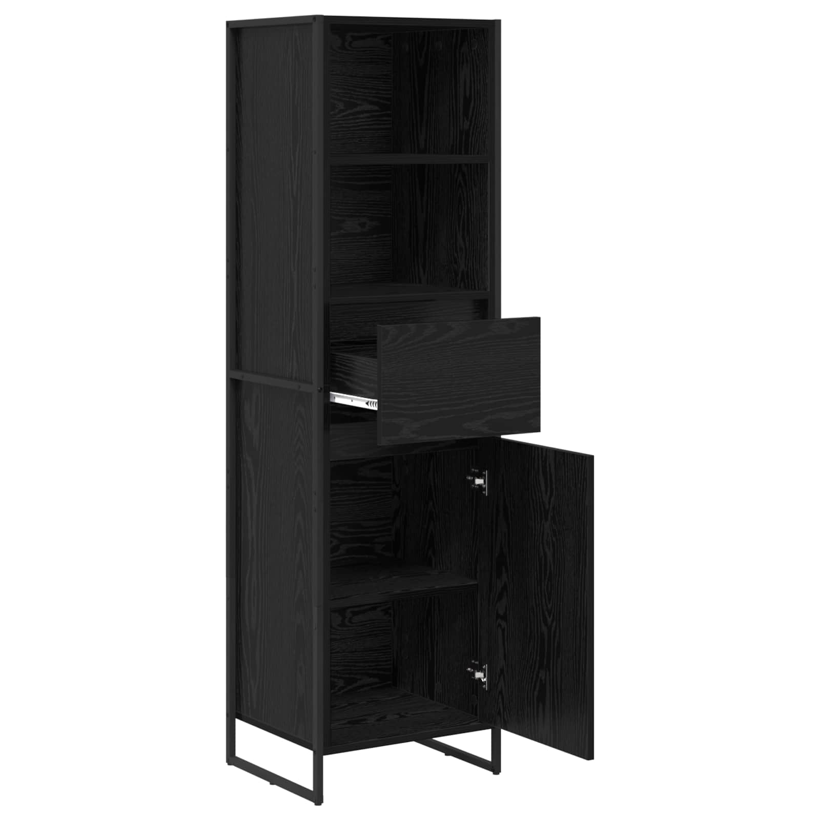 Dulap pentru carti cu sertar Stejar Negru 43 x 36 x 150.5 cm — imaginea 5
