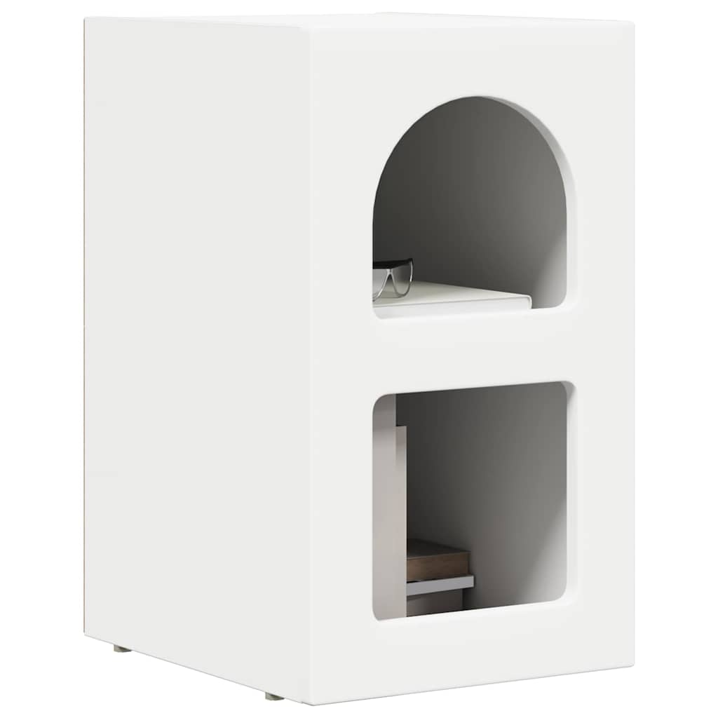 Noptiera 2 pcs Alb 29.5 x 35 x 50 cm Lemn compozit — imaginea 4