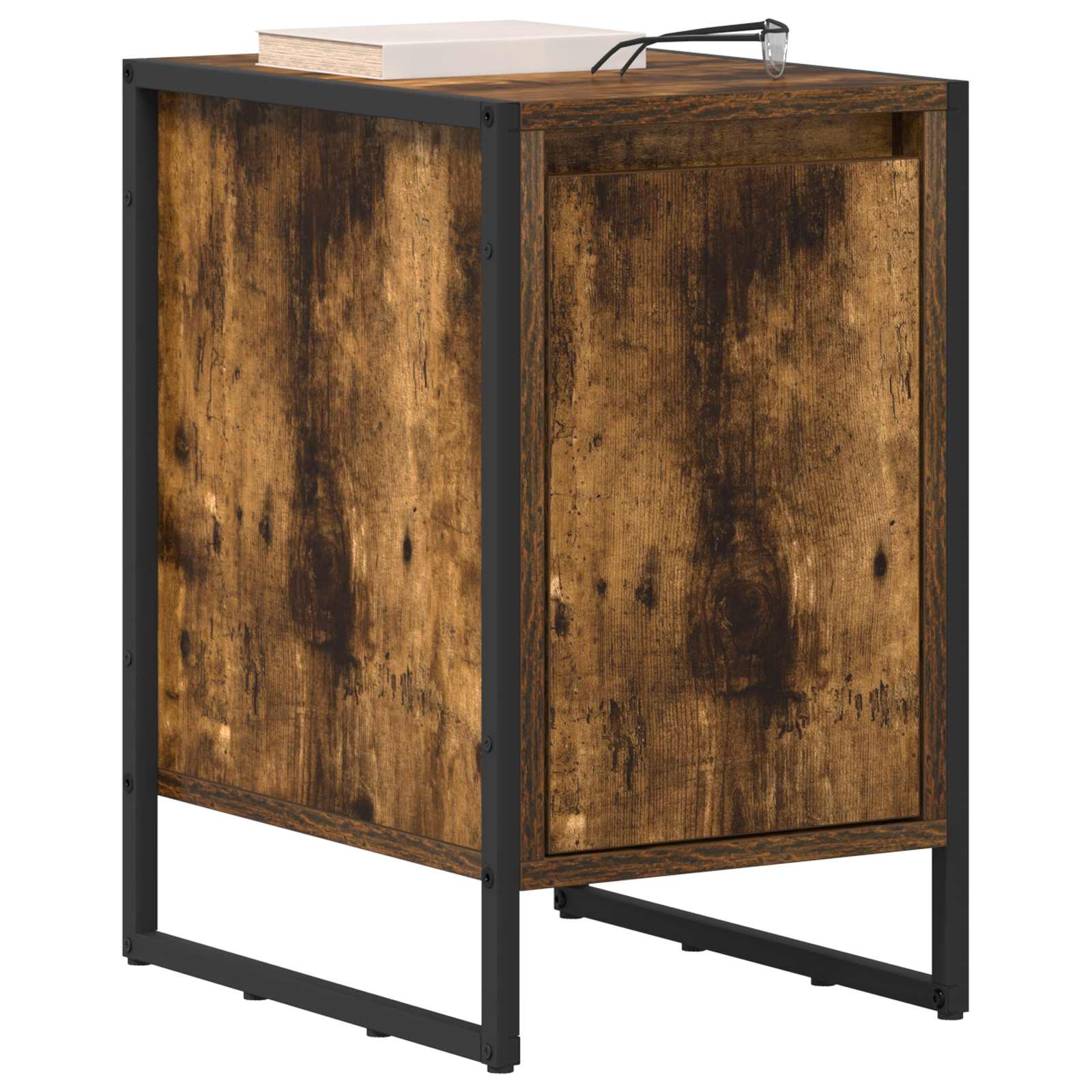 Noptiera 2 pcs Stejar fumuriu 39,5 x 30 x 50 cm Lemn compozit — imaginea 3