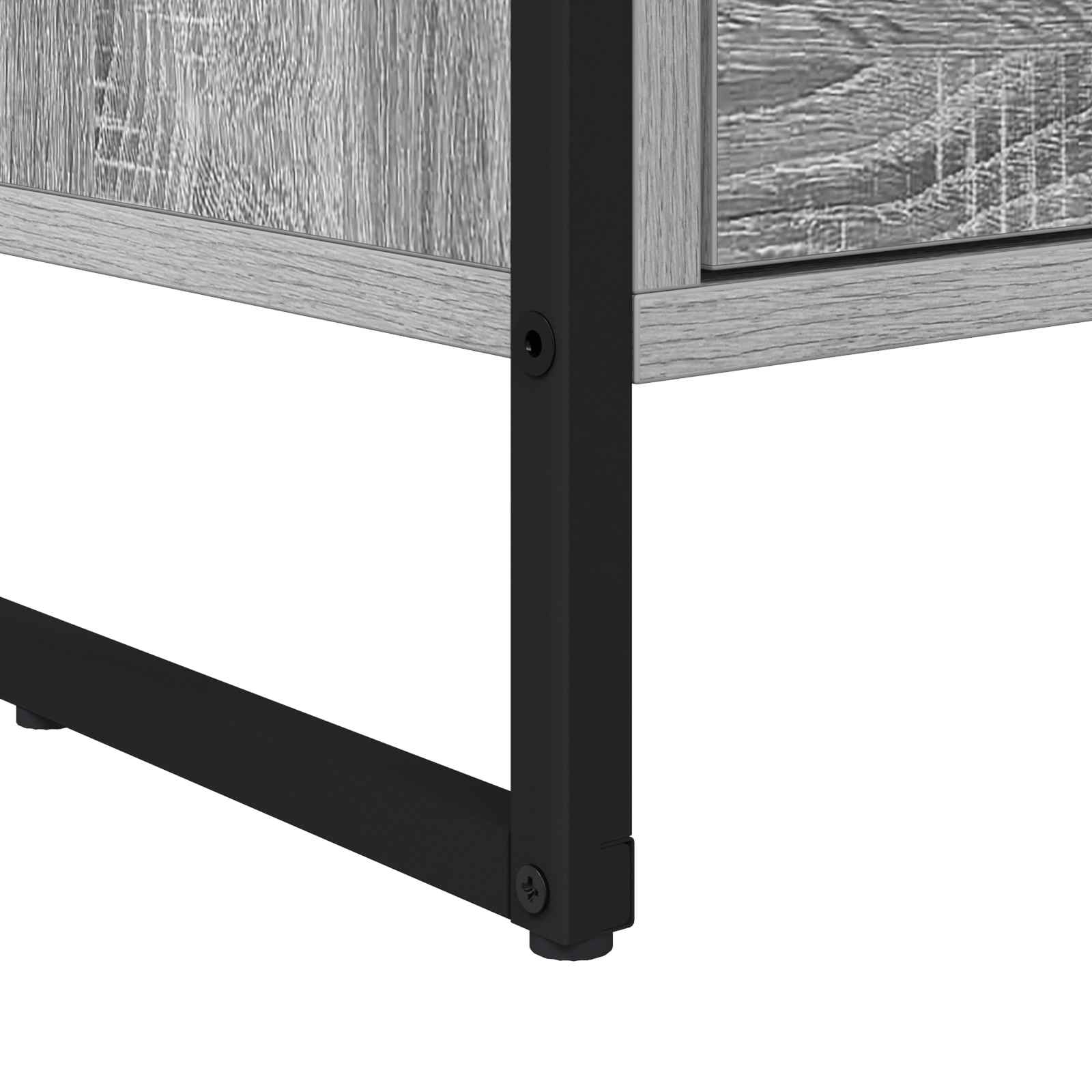 Noptiera Gri Sonoma 39,5 x 30 x 50 cm Lemn compozit — imaginea 10