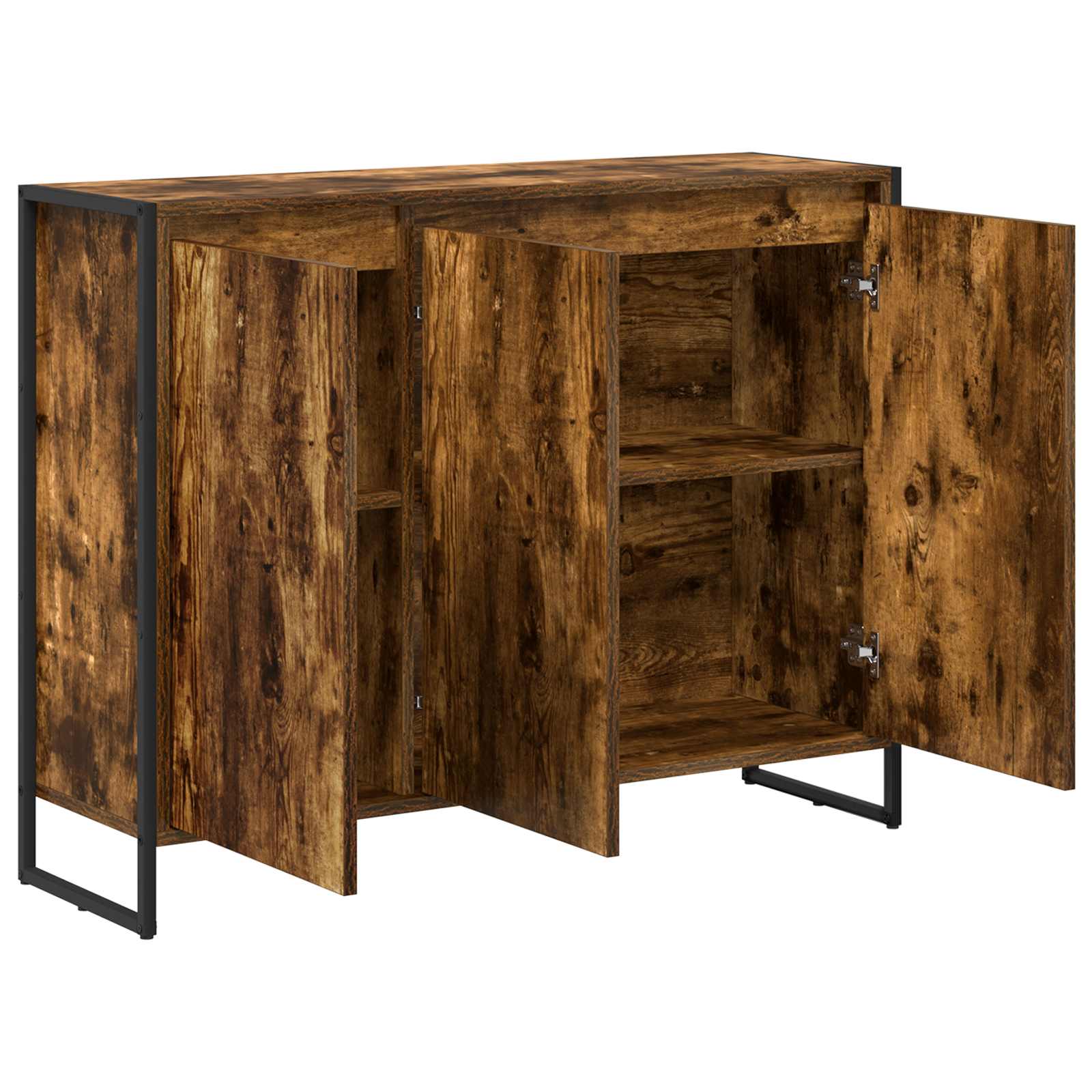 Dulap lateral Stejar fumuriu 96,5 x 30 x 75 cm Lemn compozit — imaginea 5