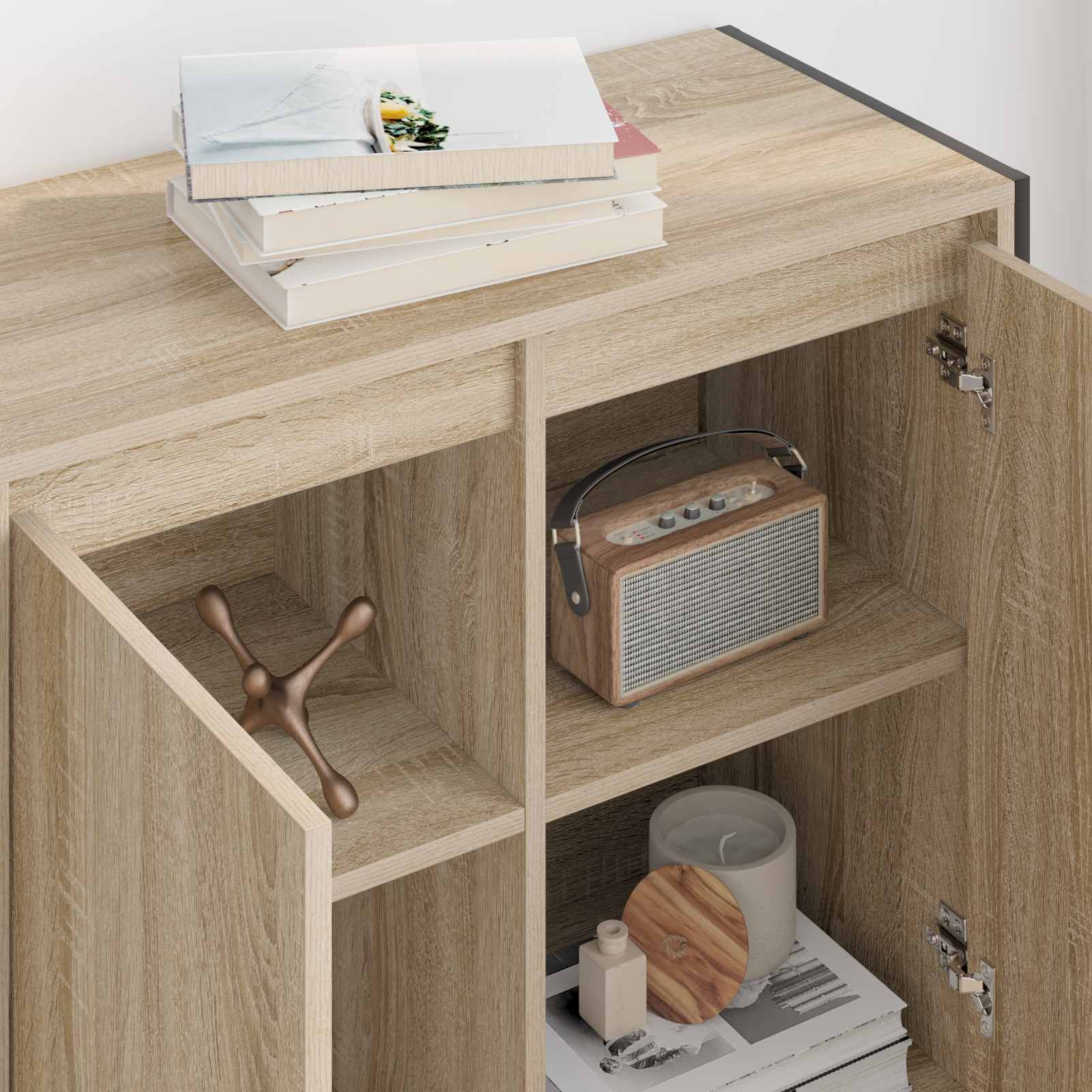 Dulap lateral Sonoma 79 x 36 x 75 cm Lemn compozit — imaginea 4