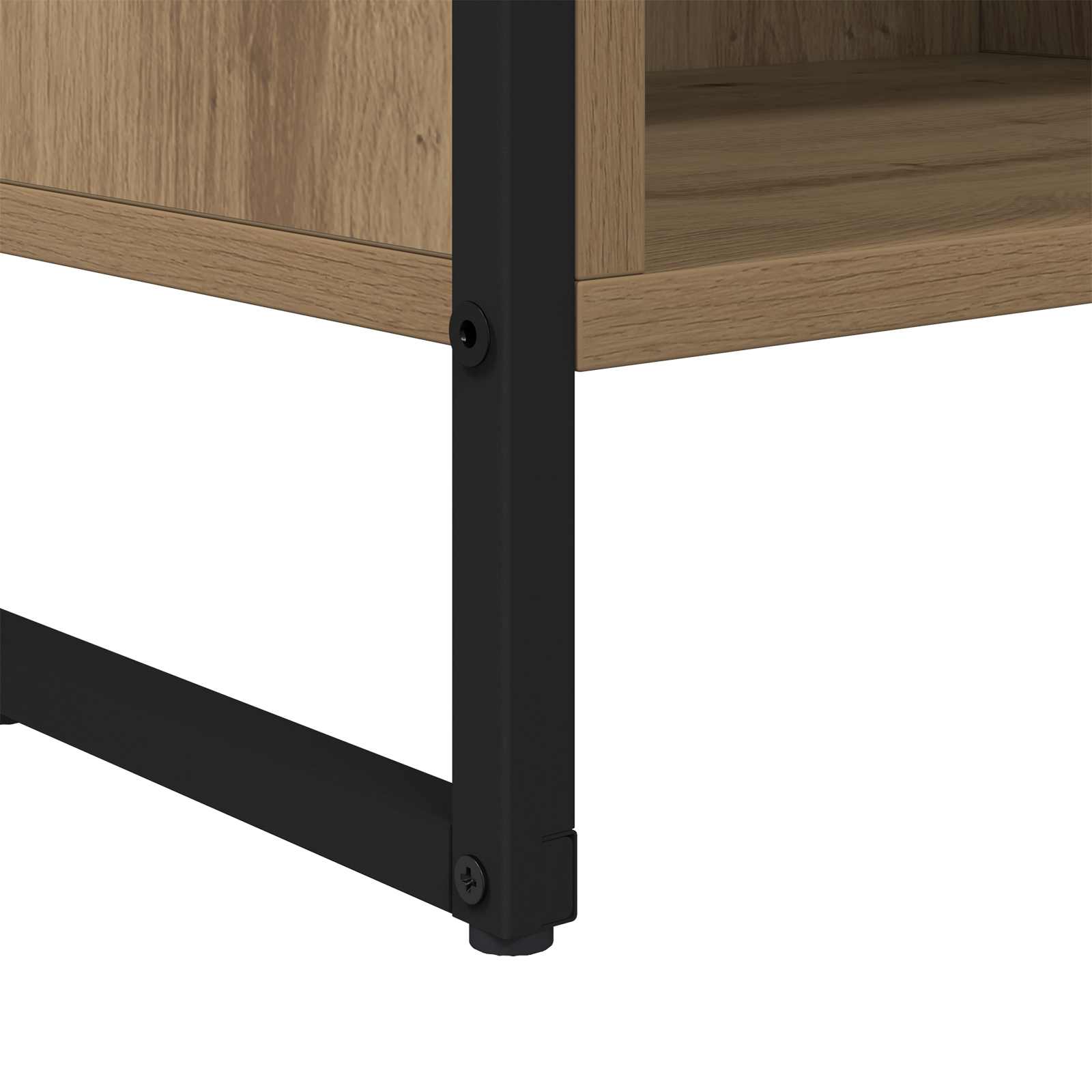 Cabinet TV Stejar artizanal 100 x 36.5 x 30.5 cm Lemn compozit — imaginea 9