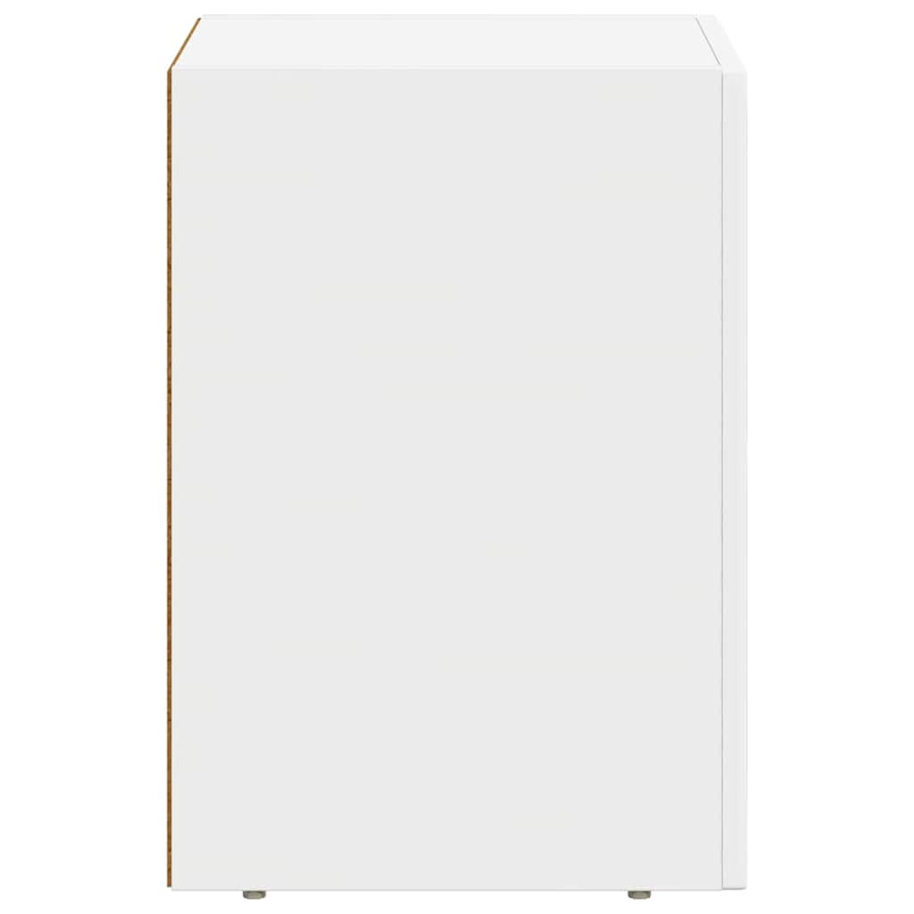 Noptiera 2 pcs Alb 29.5 x 35 x 50 cm Lemn compozit — imaginea 8