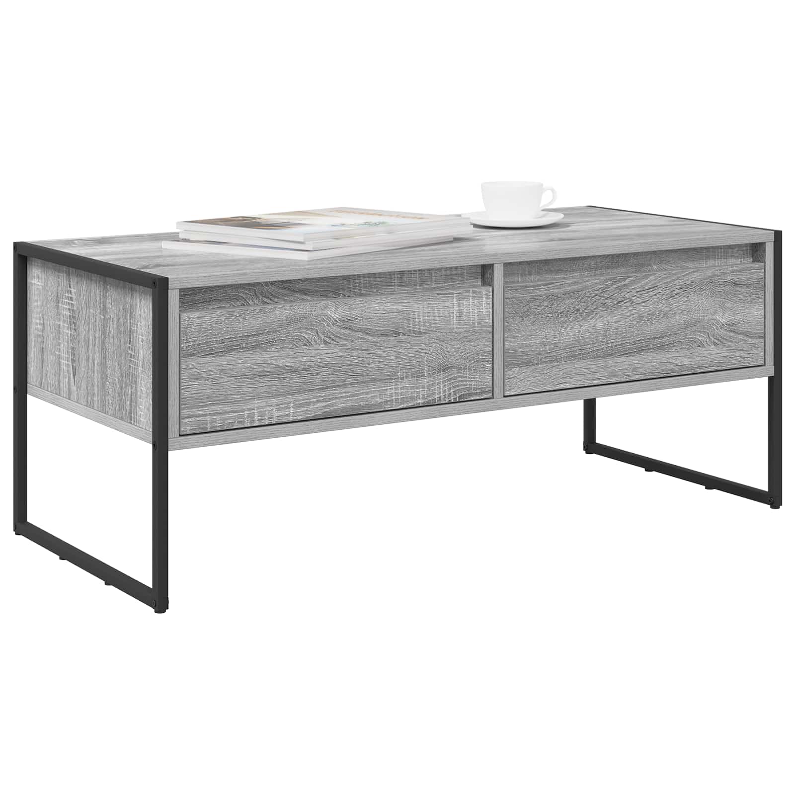Masa de cafea Gri Sonoma 100 x 46 x 40 cm Lemn compozit — imaginea 3