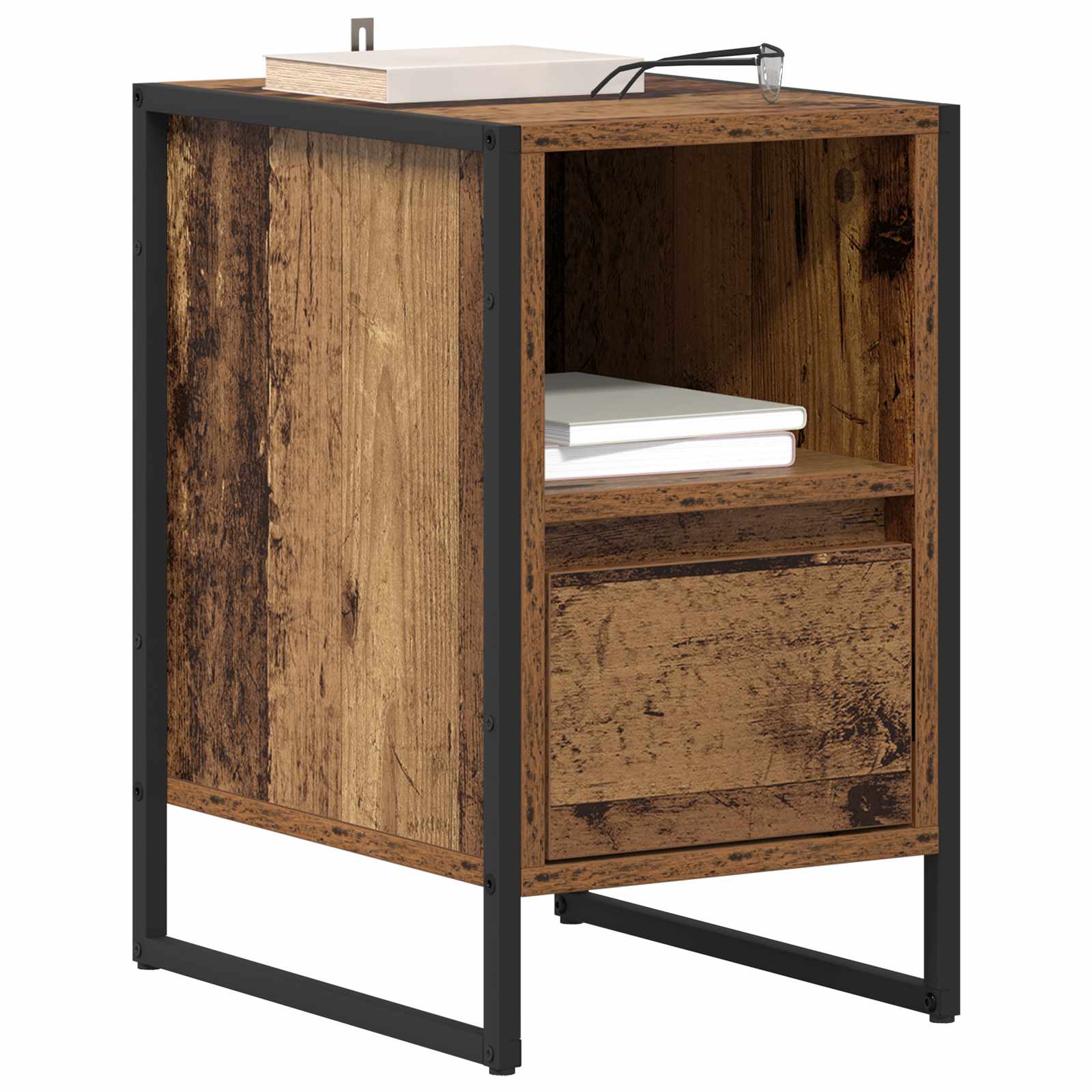 Noptiera cu sertar Lemn Vechi 39,5 x 30 x 50 cm Lemn compozit — imaginea 3