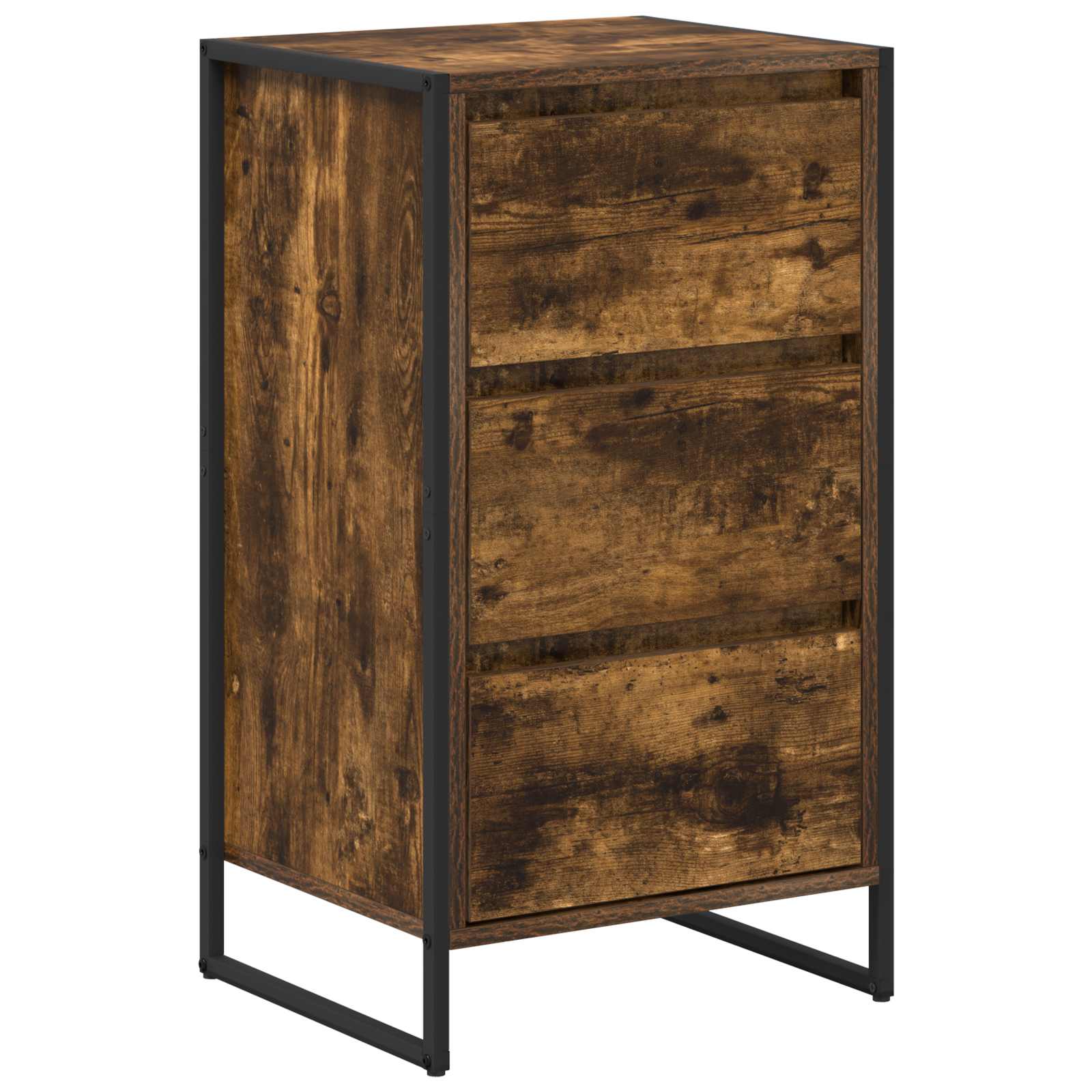 Bufet cu sertar Stejar fumuriu 42 x 36 x 75.5 cm Lemn compozit