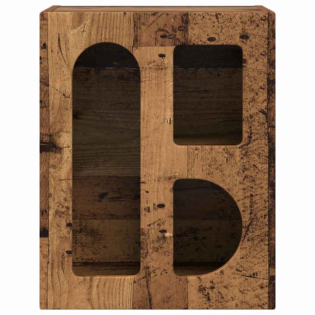 Noptiera Lemn vechi 40 x 35 x 50 cm Lemn compozit — imaginea 6