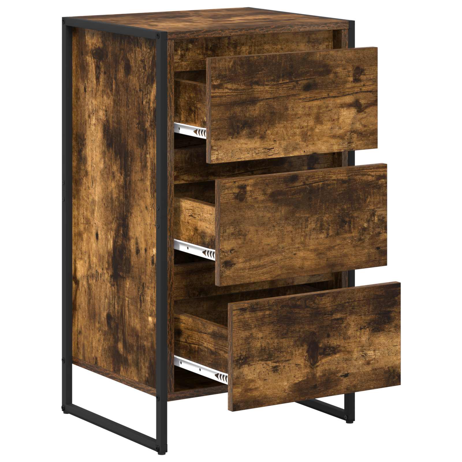 Bufet cu sertar Stejar fumuriu 42 x 36 x 75.5 cm Lemn compozit — imaginea 5