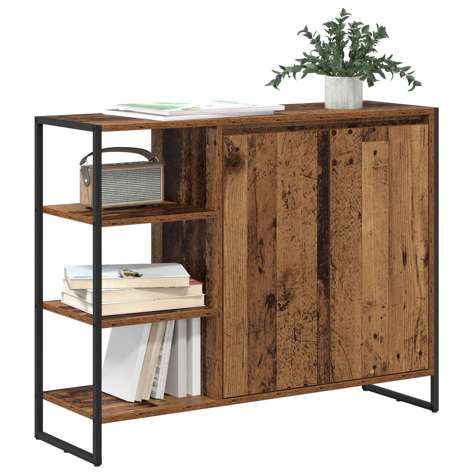Dulap lateral Lemn Vechi 96.5 x 30 x 75 cm Lemn compozit — imaginea 3