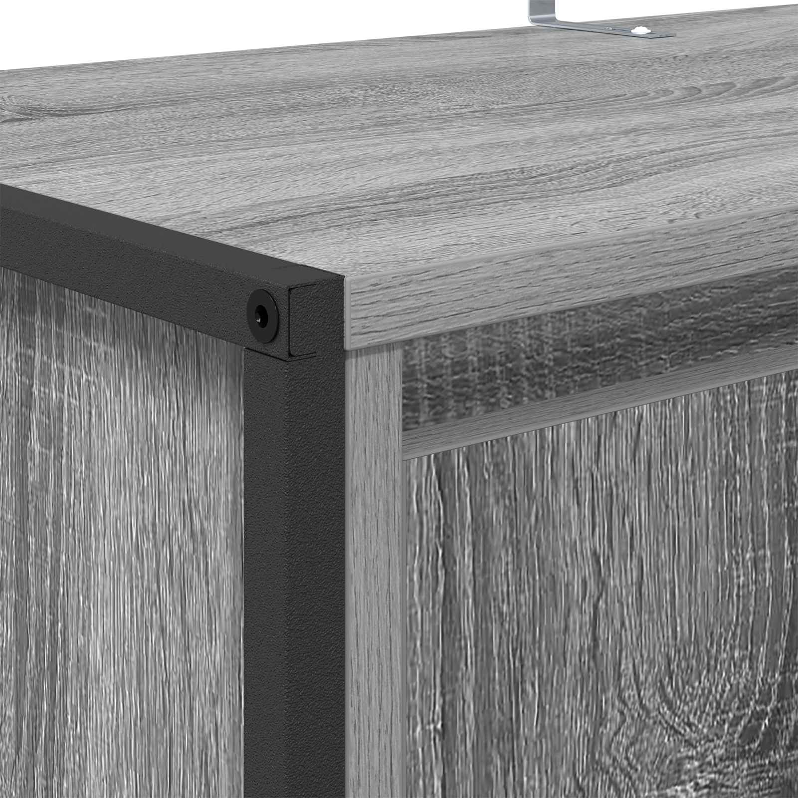 Dulap pentru pantofi Gri Sonoma 79 x 36 x 100 cm Lemn compozit — imaginea 9