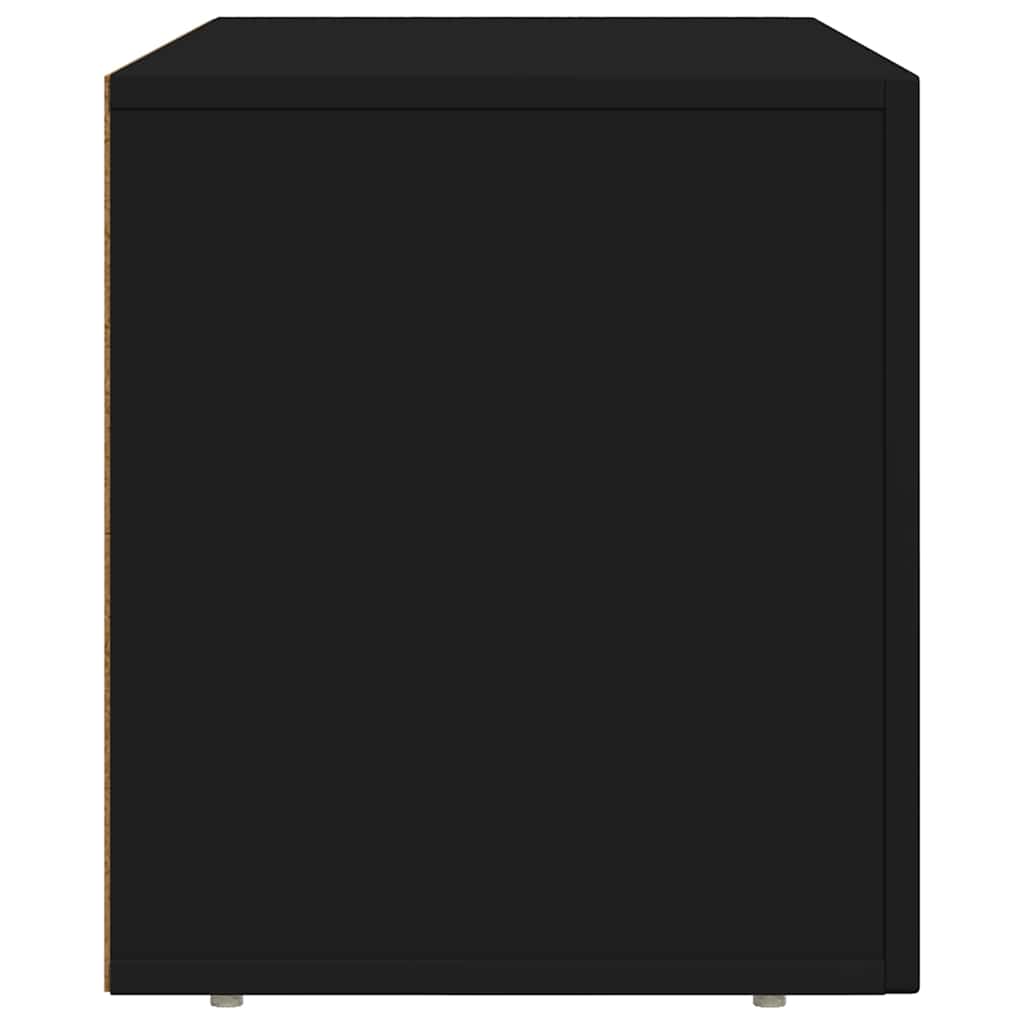 Cabinet TV Negru 80 x 35 x 40 cm Lemn compozit — imaginea 7