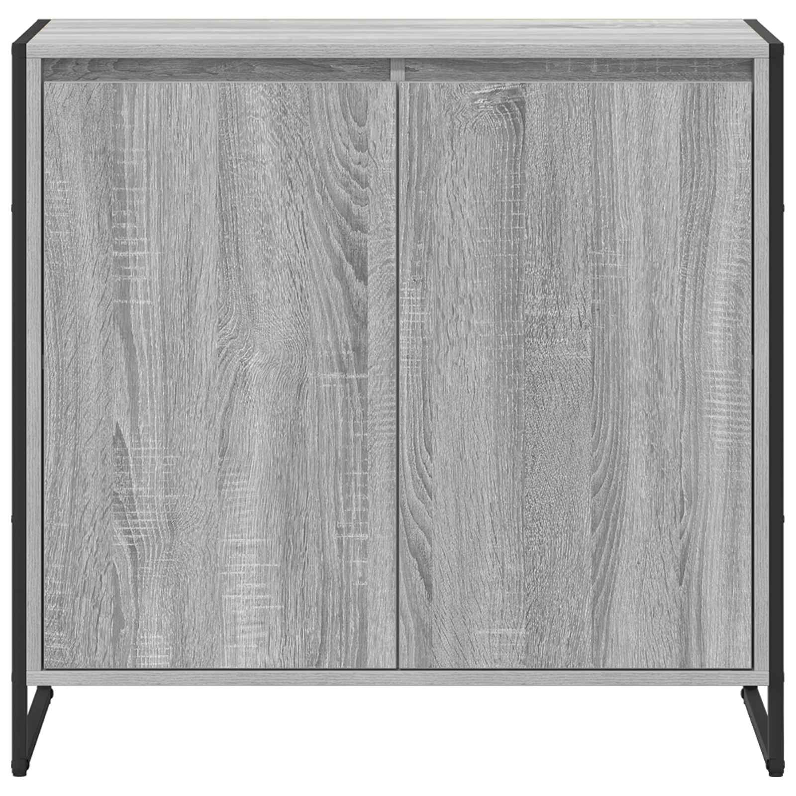 Dulap lateral Gri Sonoma 79 x 36 x 75 cm Lemn compozit — imaginea 6