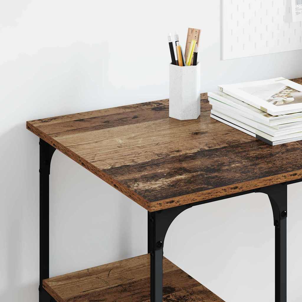 Birou cu raft Lemn Vechi 140 x 50 x 75 cm Lemn compozit — imaginea 5