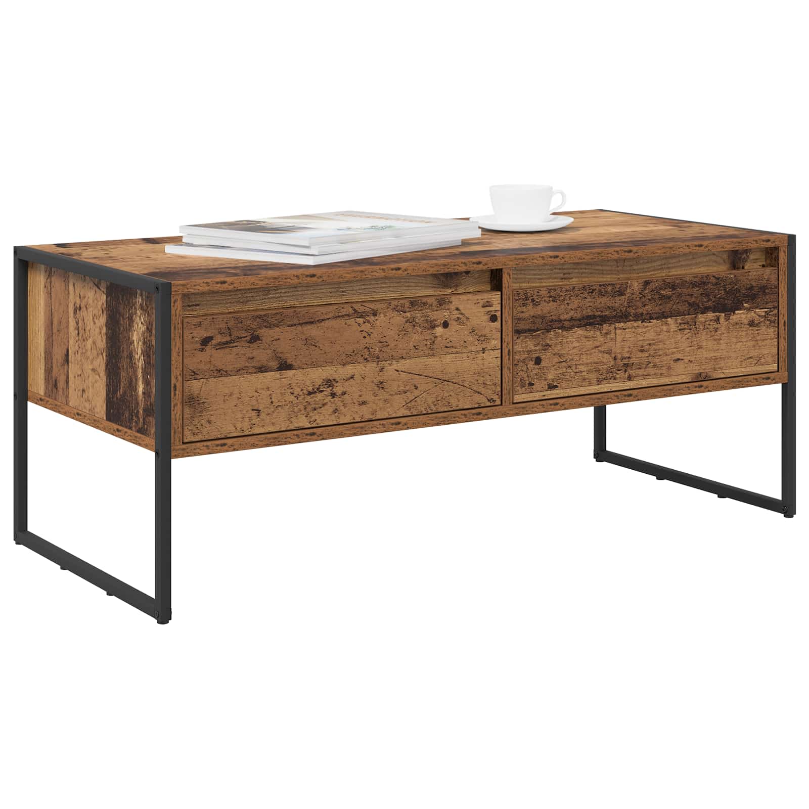 Masa de cafea Lemn Vechi 100 x 46 x 40 cm Lemn compozit — imaginea 3