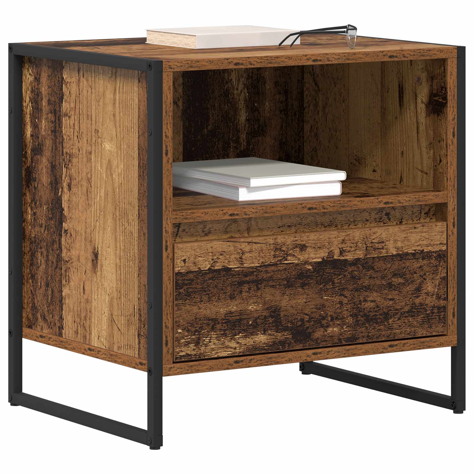 Noptiera cu sertar Lemn Vechi 50 x 39,5 x 50 cm Lemn compozit — imaginea 3