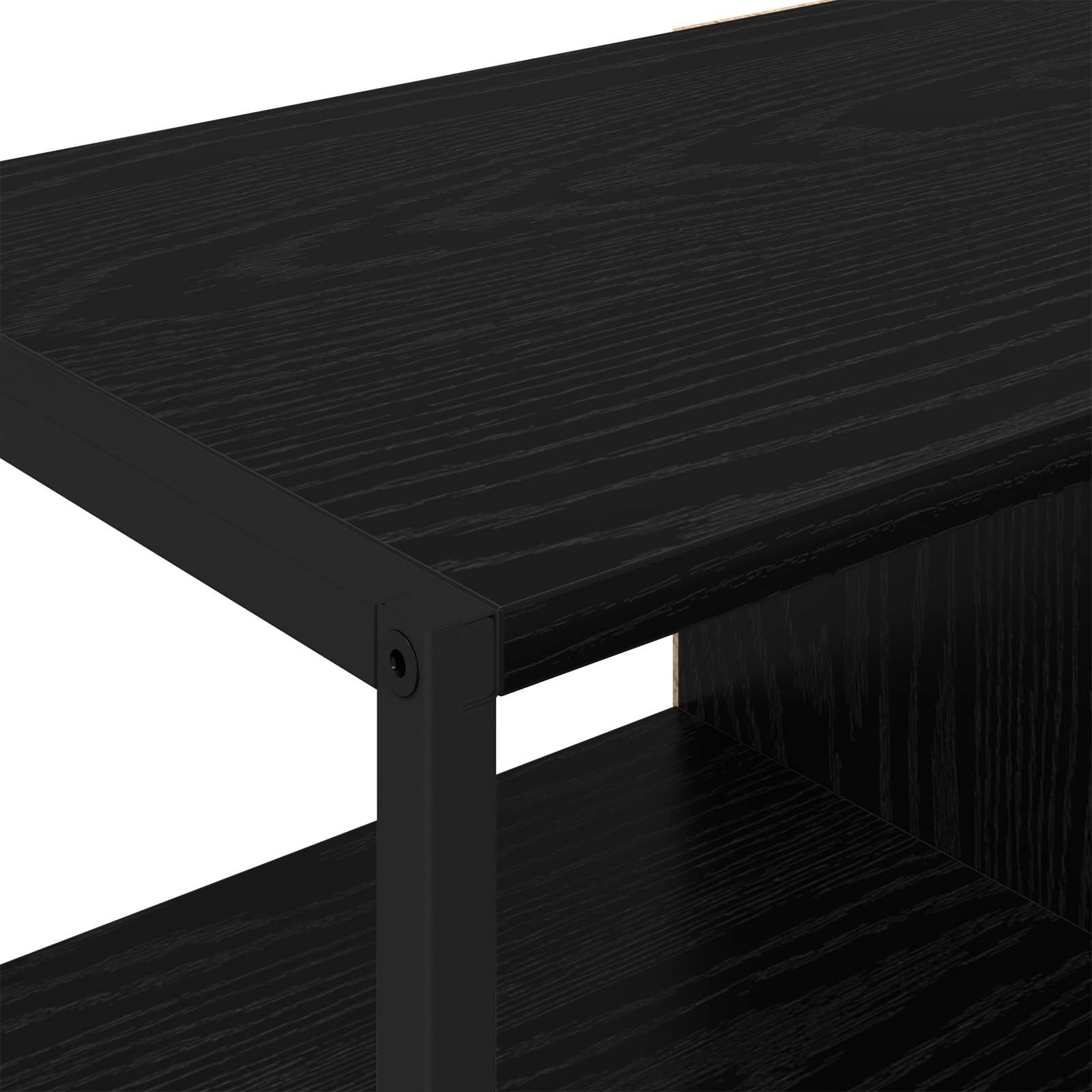 Dulap lateral Stejar Negru 96.5 x 30 x 75 cm Lemn compozit — imaginea 9