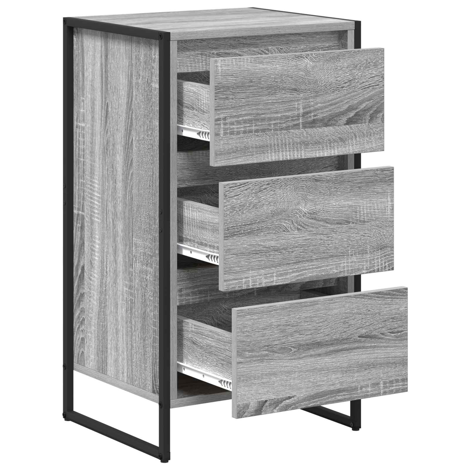 Bufet cu sertar Gri Sonoma 42 x 36 x 75.5 cm Lemn compozit — imaginea 5