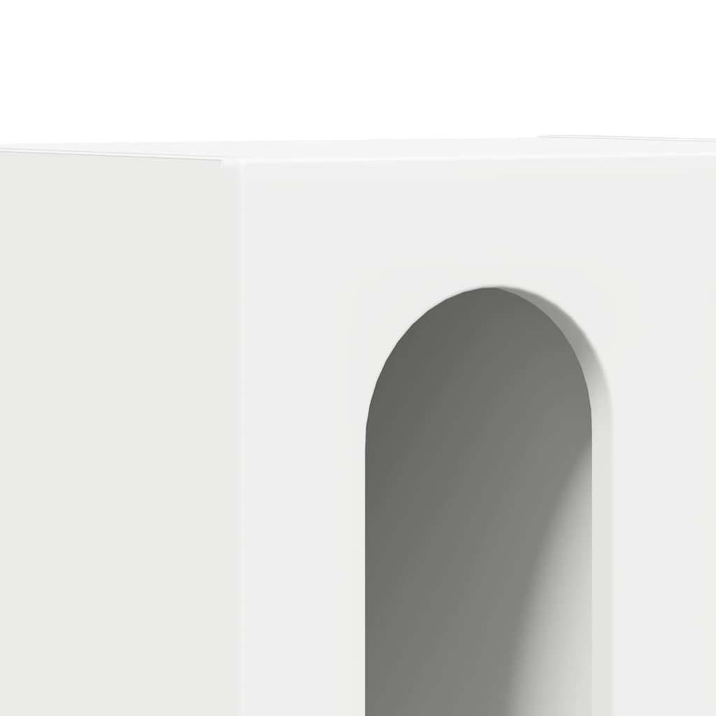 Noptiera 2 pcs Alb 40 x 35 x 50 cm Lemn compozit — imaginea 10