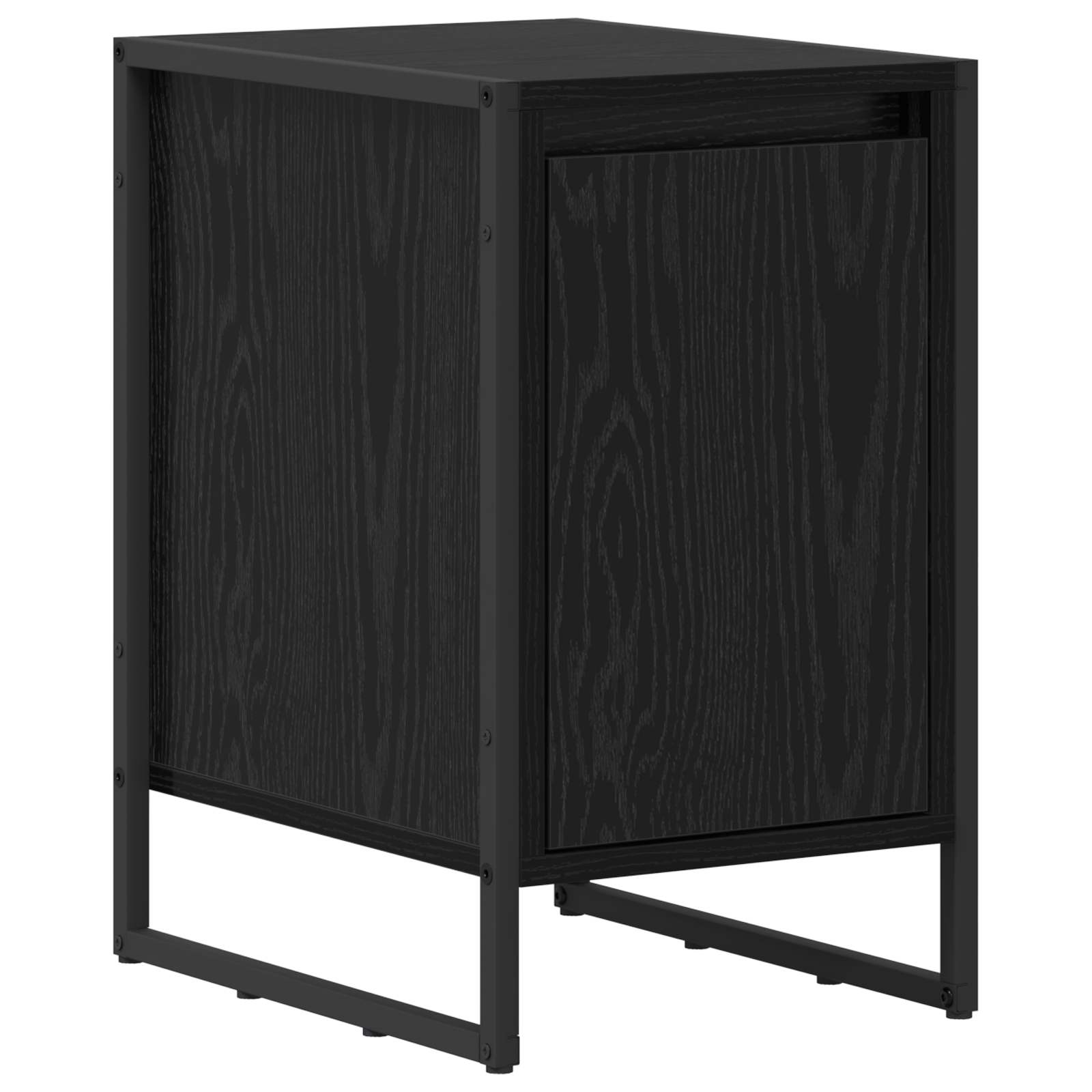 Noptiera 2 pcs Stejar Negru 39,5 x 30 x 50 cm Lemn compozit — imaginea 5