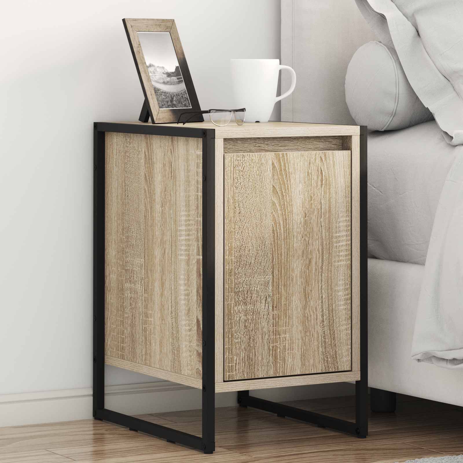 Noptiera 2 pcs Sonoma 39,5 x 30 x 50 cm Lemn compozit — imaginea 2