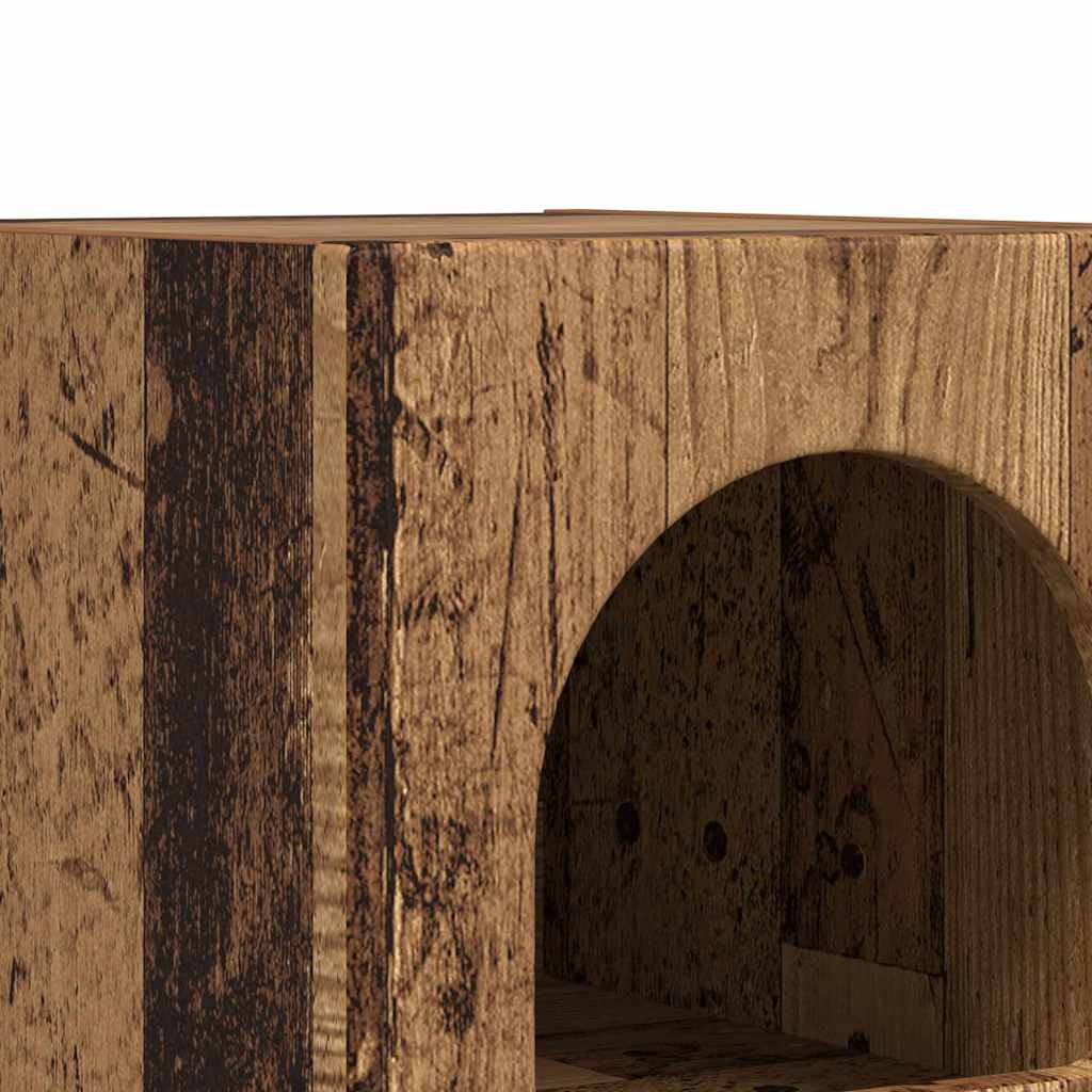 Noptiera Lemn vechi 29.5 x 35 x 50 cm Lemn compozit — imaginea 8