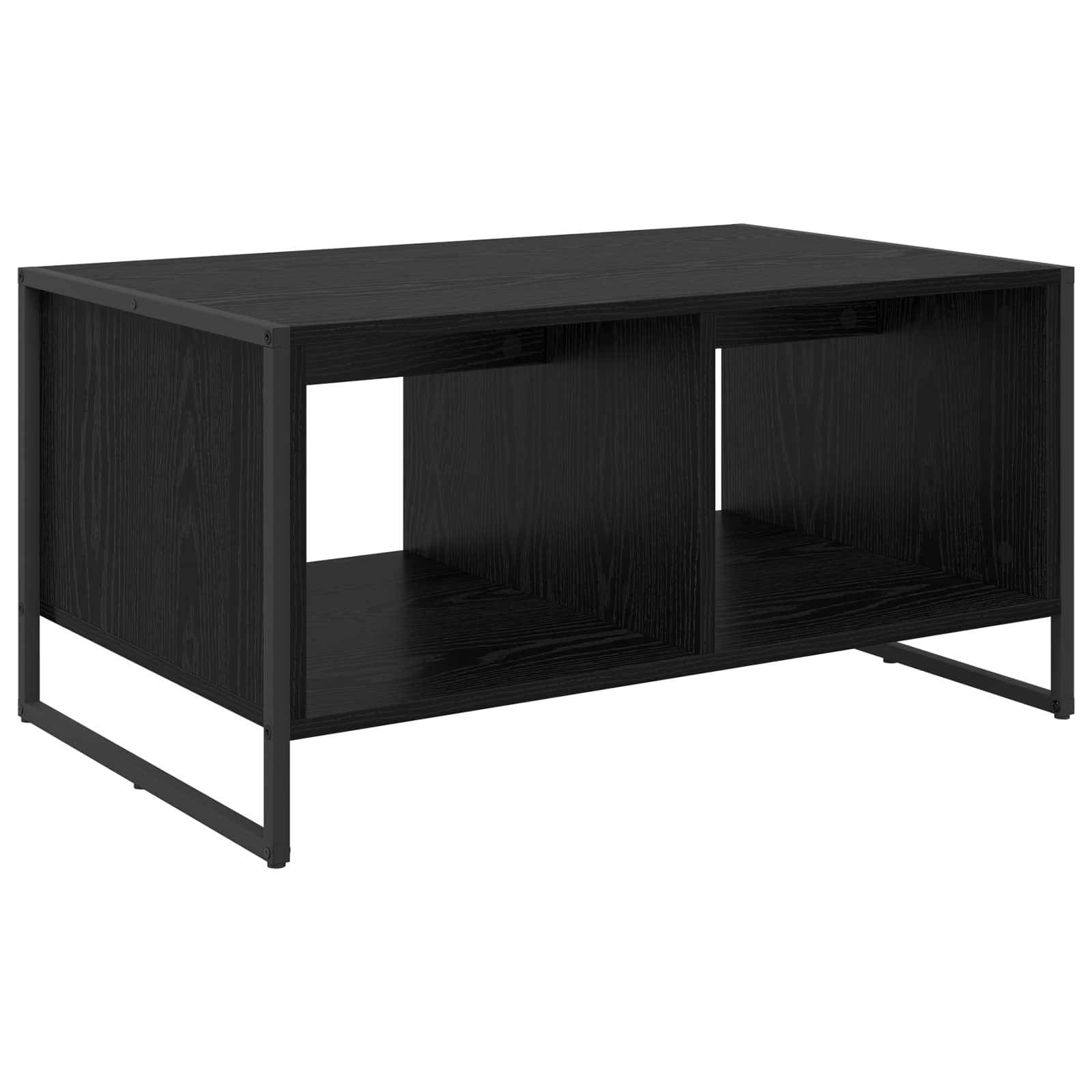 Masa de cafea Stejar Negru 80 x 50 x 40 cm Lemn compozit — imaginea 7