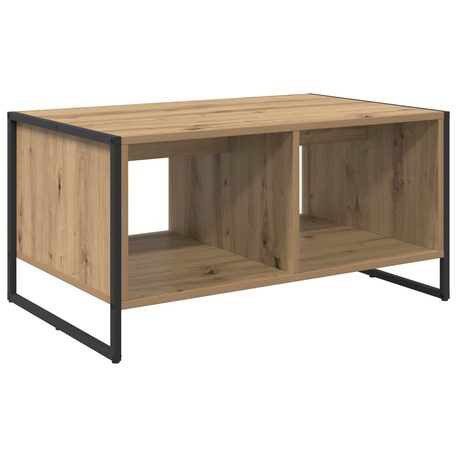 Masa de cafea Stejar artizanal 80 x 50 x 40 cm Lemn compozit — imaginea 3